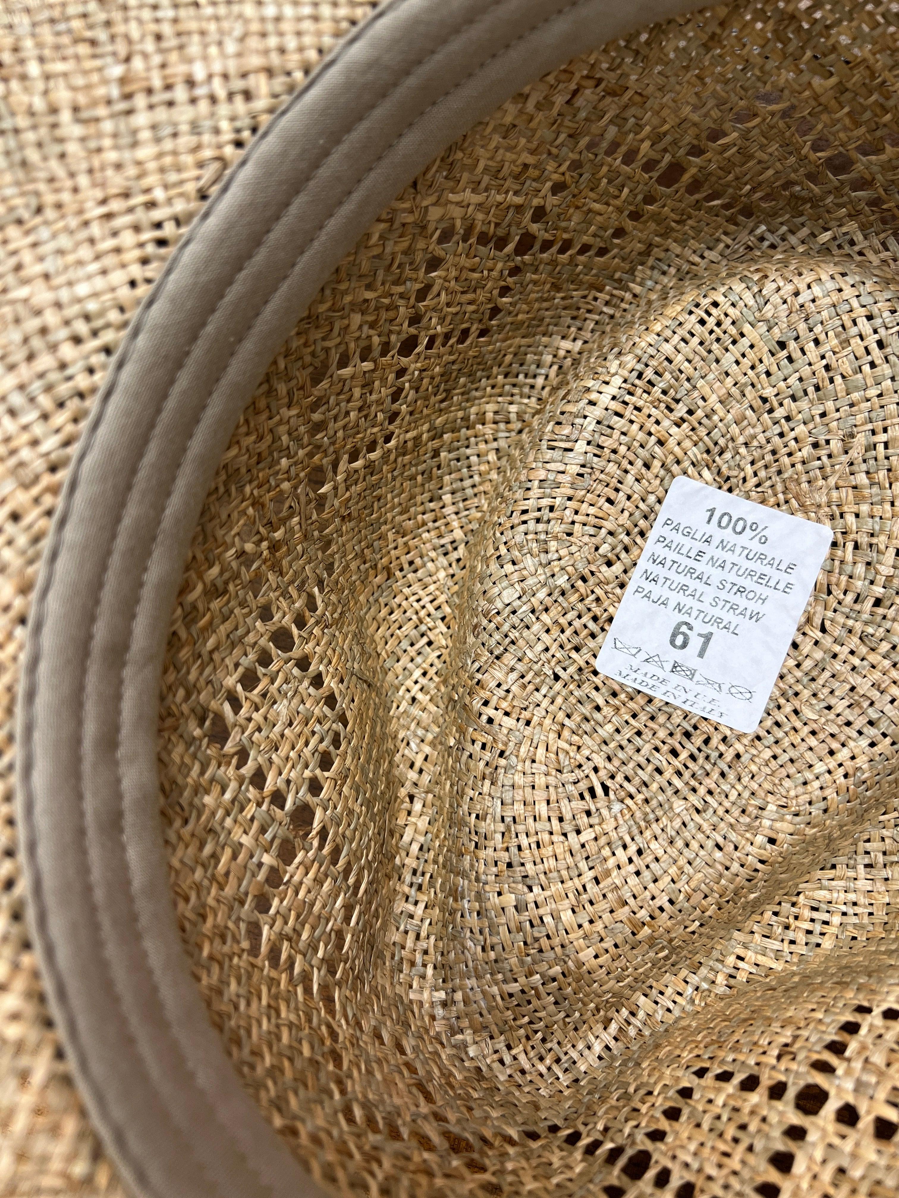 Cappello Fedora Uomo Estivo In Paglia Naturale - Cappelleria Bacca