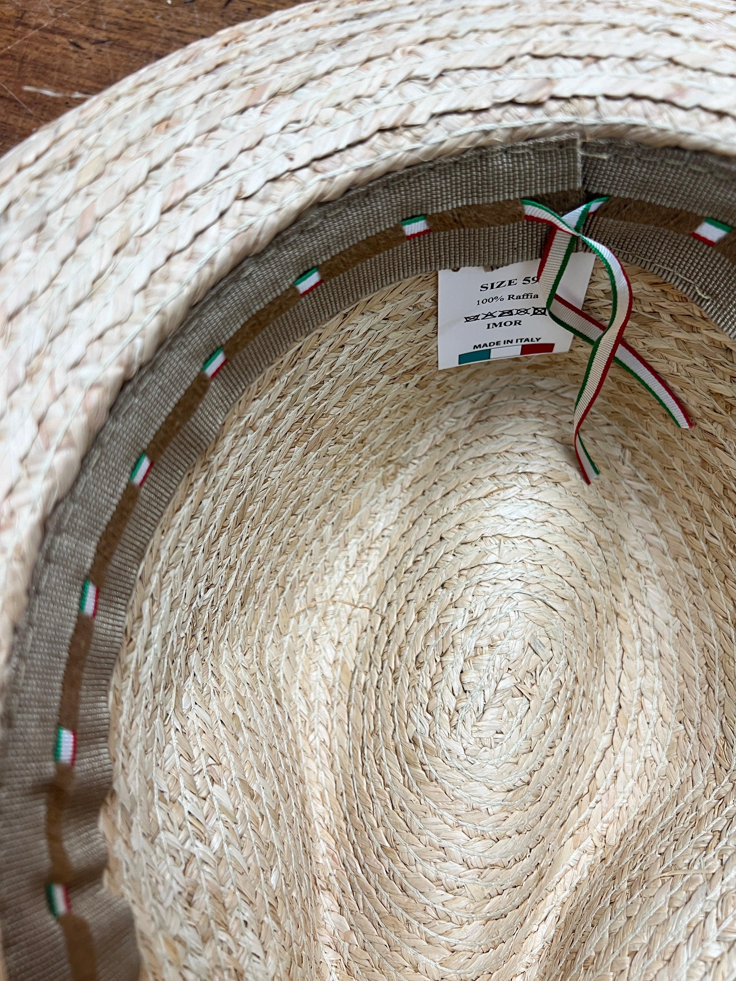 Cappello In Paglia Naturale Unisex - Cappelleria Bacca