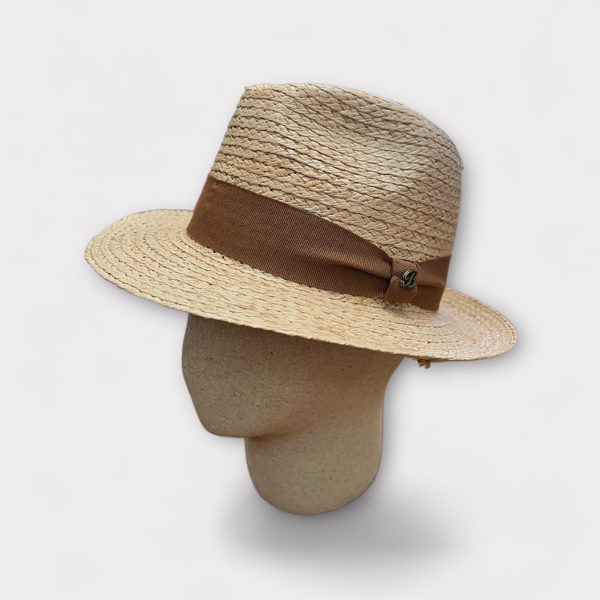 Cappello In Paglia Naturale Unisex - Cappelleria Bacca