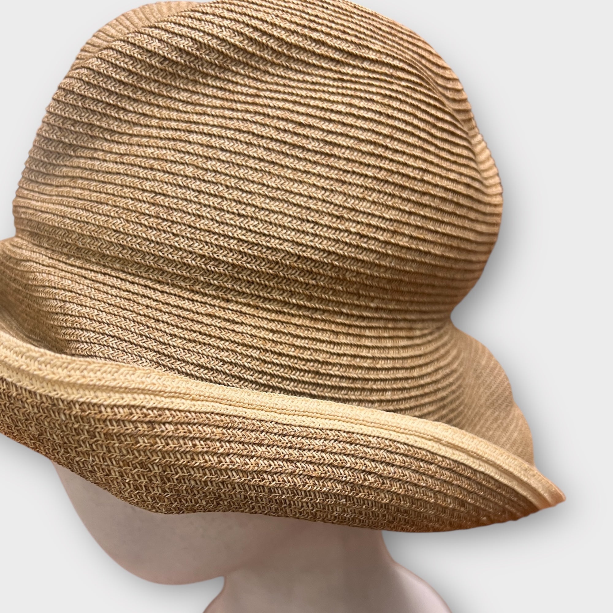 Cappello Donna Estivo Mature Ha Boxed Hat Paglia Pieghevole - Cappelleria Bacca