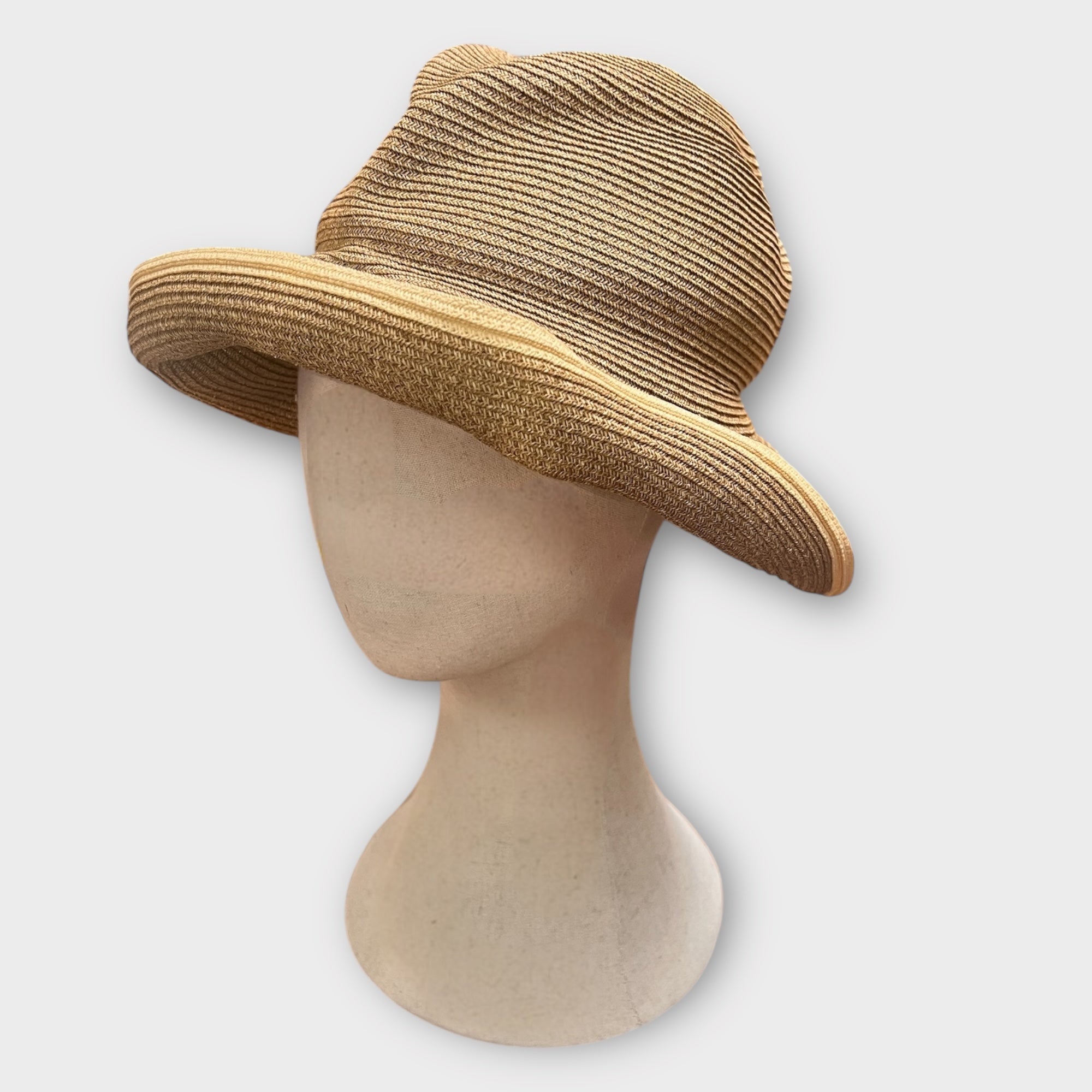 Cappello Donna Estivo Mature Ha Boxed Hat Paglia Pieghevole - Cappelleria Bacca