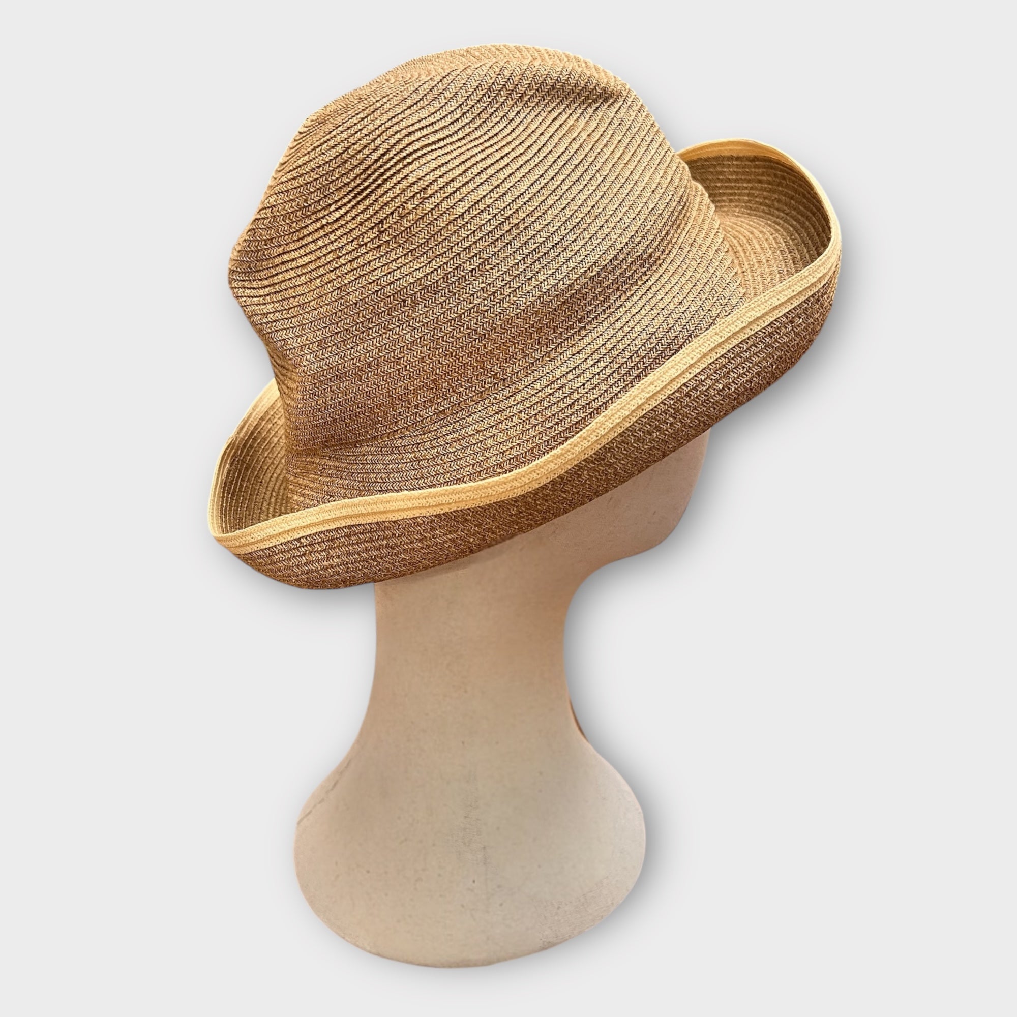 Cappello Donna Estivo Mature Ha Boxed Hat Paglia Pieghevole - Cappelleria Bacca