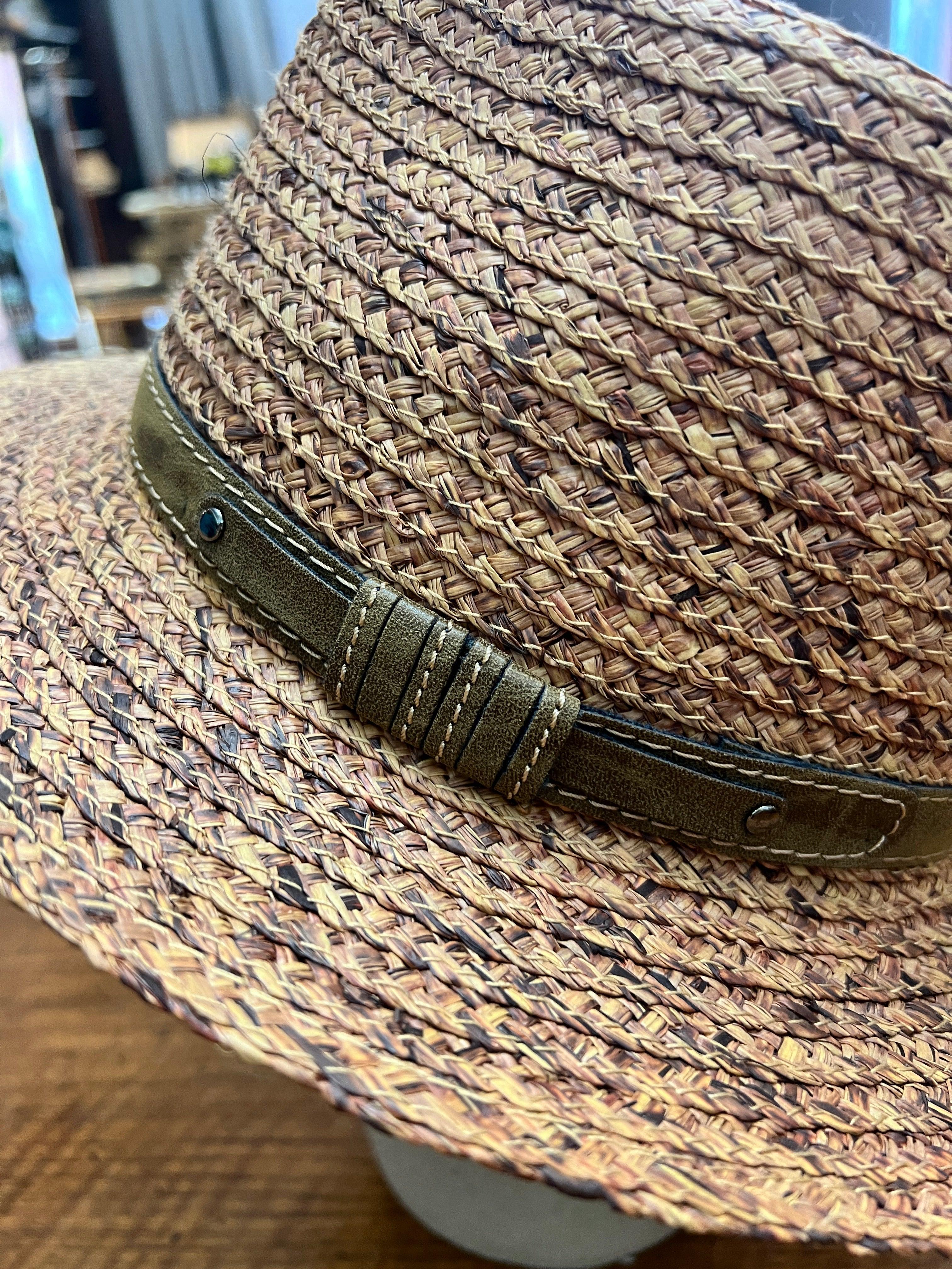 Cappello Estivo con fascia in pelle - Cappelleria Bacca
