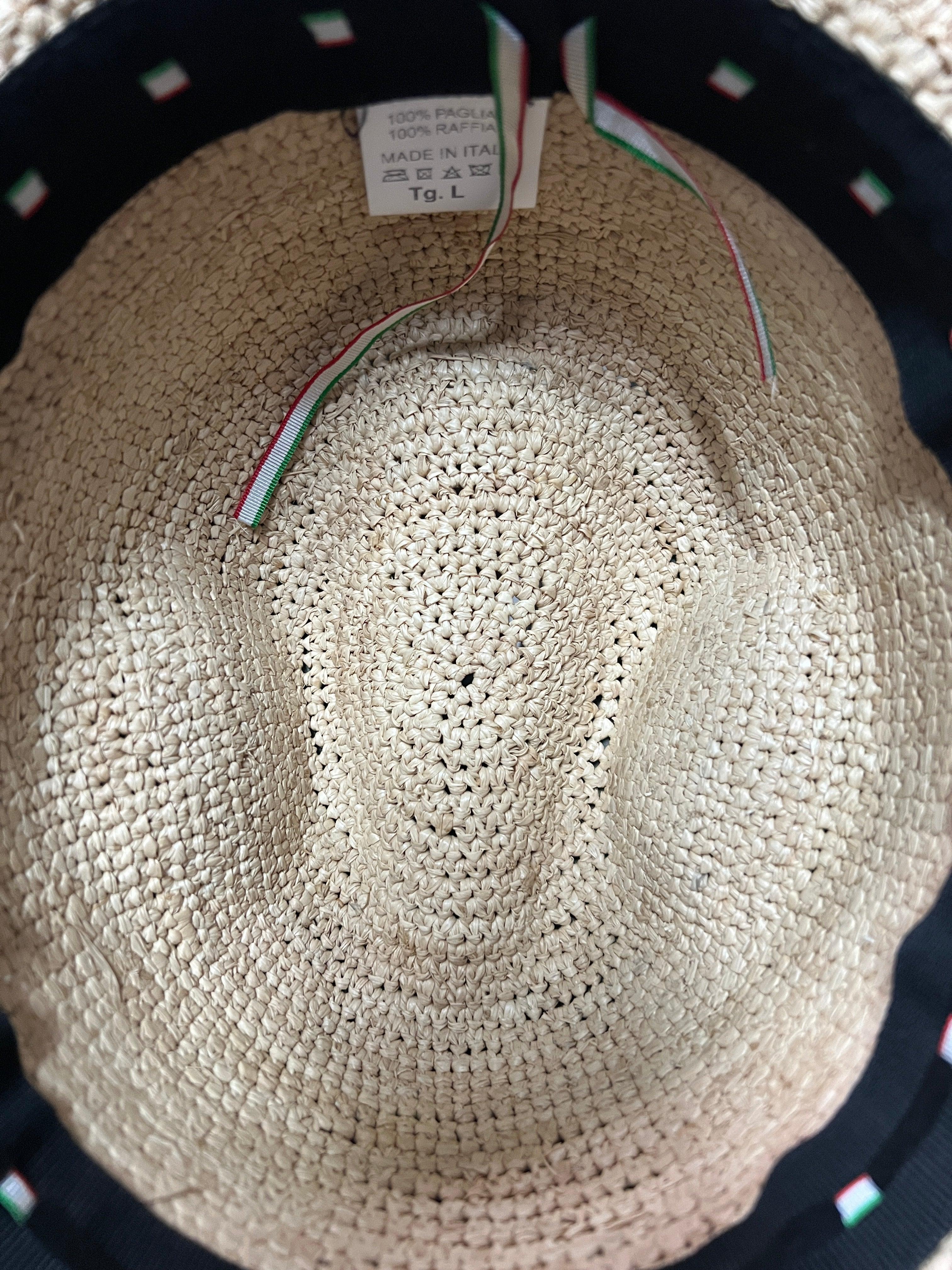 Cappello Estivo In Paglia Crochet - Cappelleria Bacca