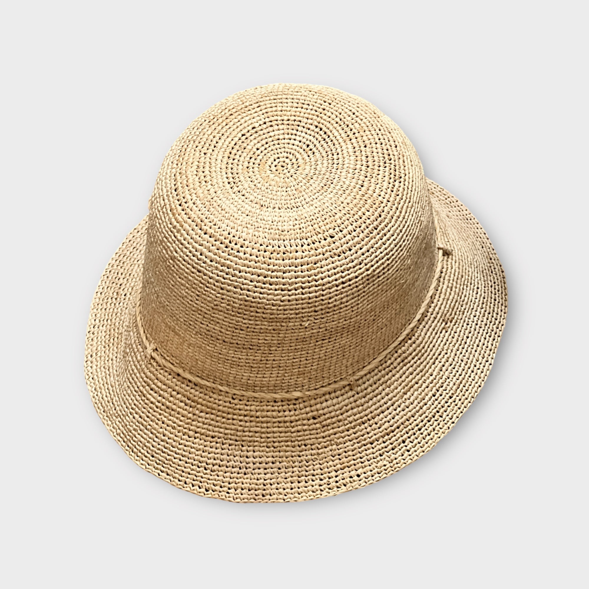 Cappello Cloche Donna In Paglia Intrecciata Crochet - Cappelleria Bacca