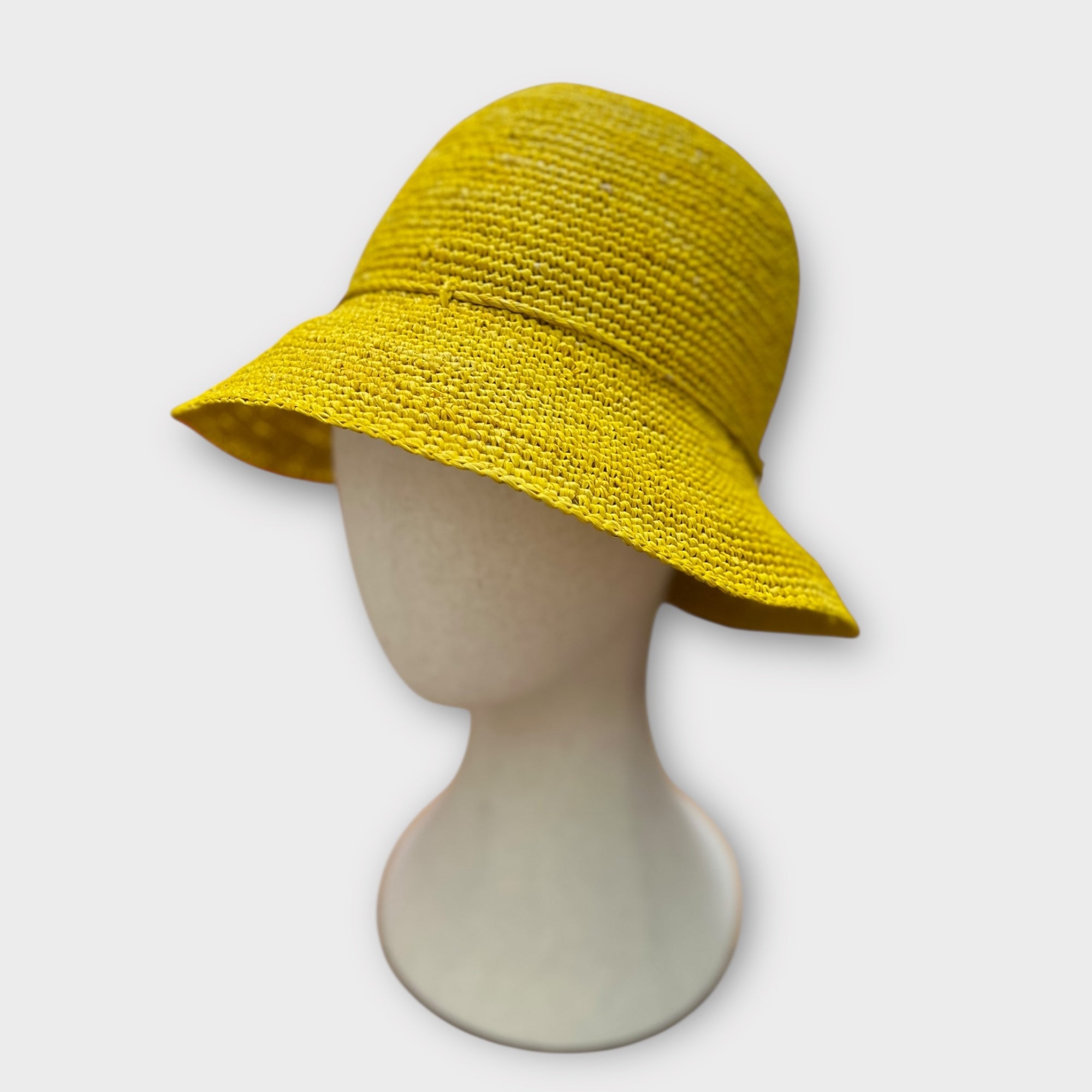 Cappello Cloche Donna In Paglia Intrecciata Crochet - Cappelleria Bacca