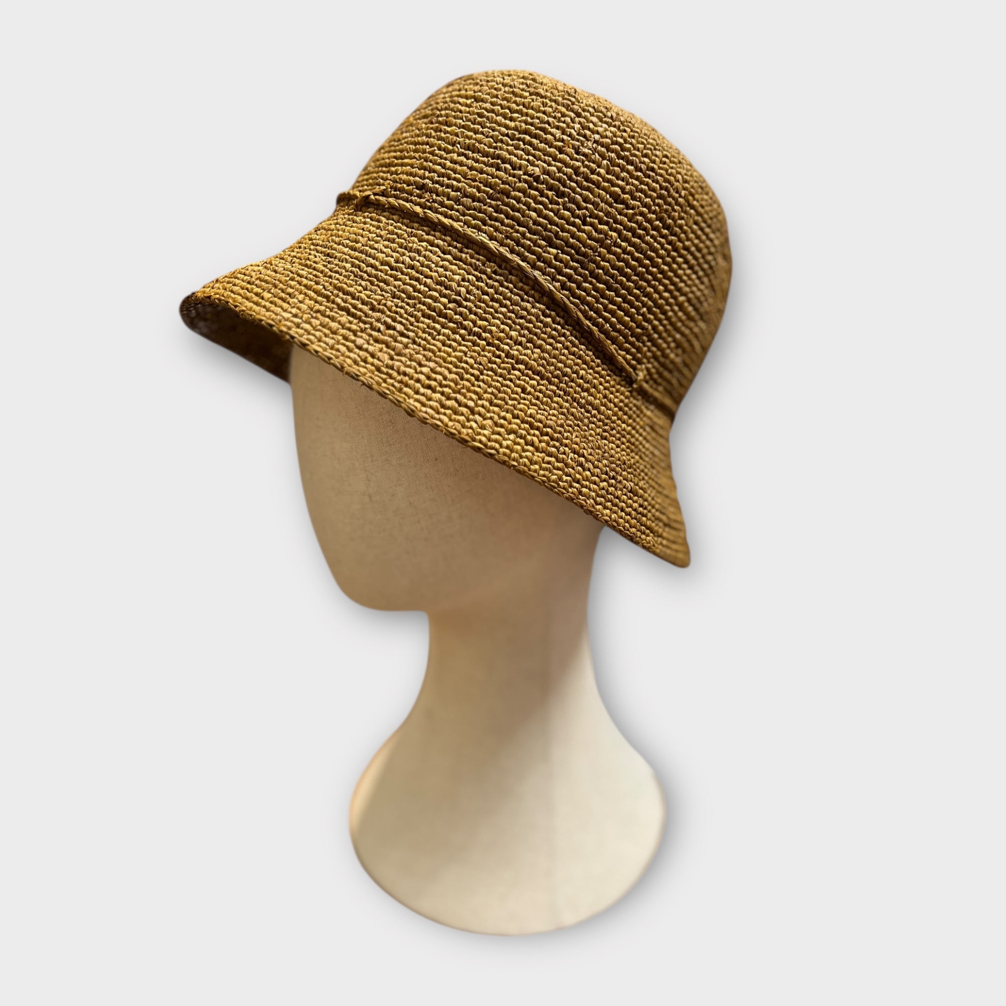 Cappello Cloche Donna In Paglia Intrecciata Crochet - Cappelleria Bacca