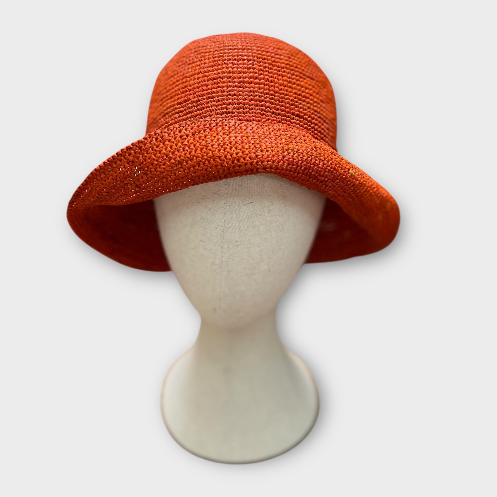 Cappello Cloche Donna In Paglia Intrecciata Crochet - Cappelleria Bacca