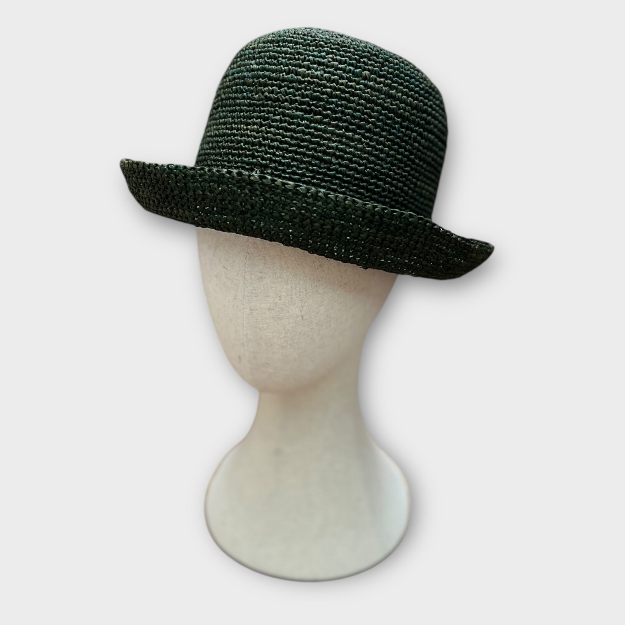 Cappello Cloche Donna In Paglia Intrecciata Crochet - Cappelleria Bacca