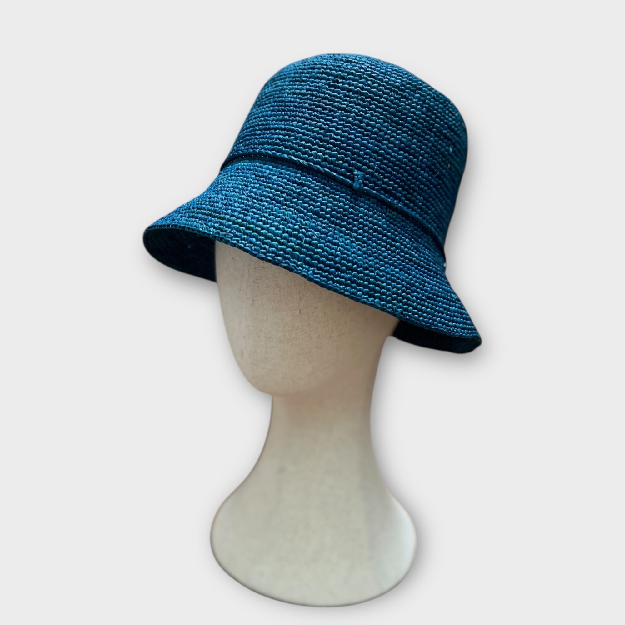 Cappello Cloche Donna In Paglia Intrecciata Crochet - Cappelleria Bacca