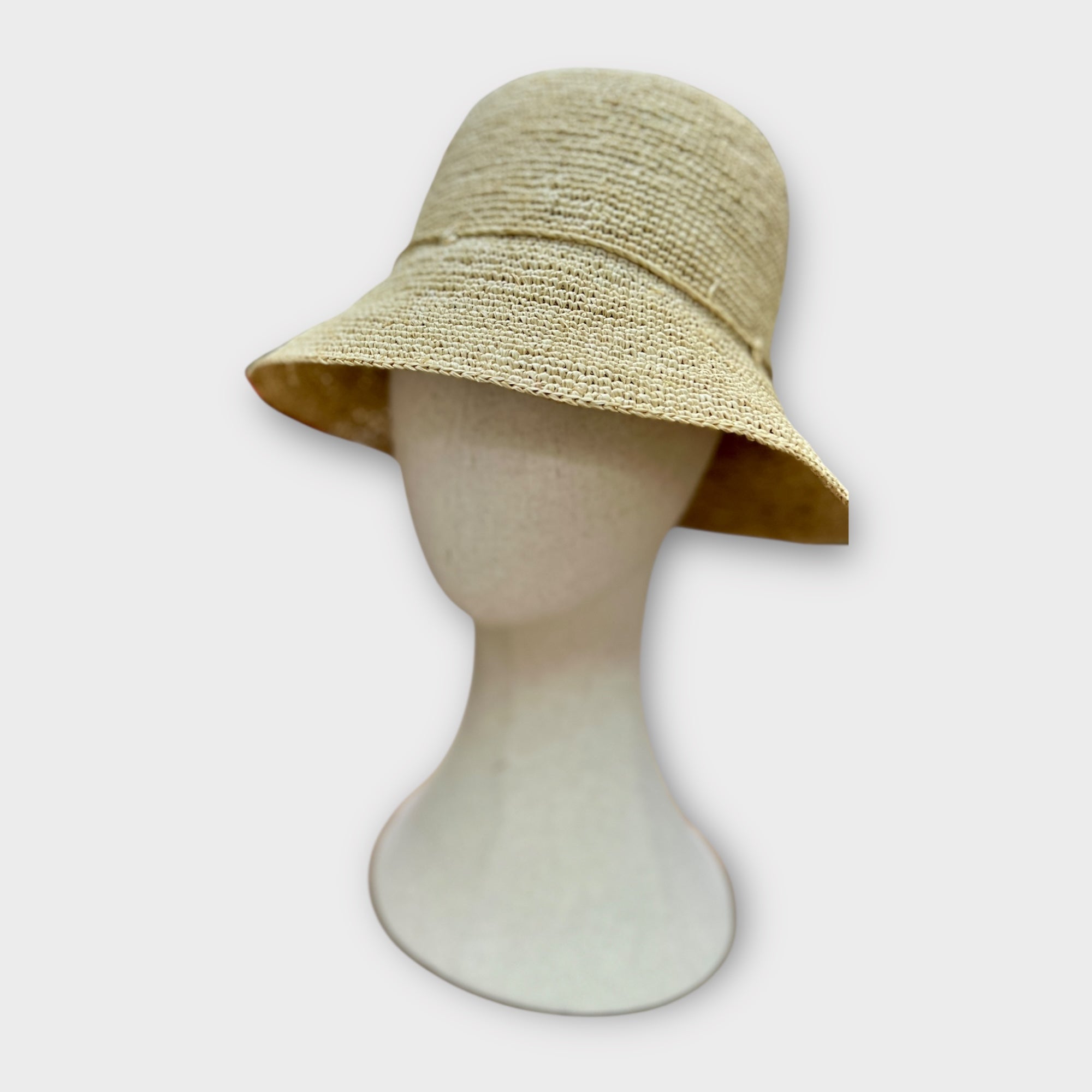 Cappello Cloche Donna In Paglia Intrecciata Crochet - Cappelleria Bacca