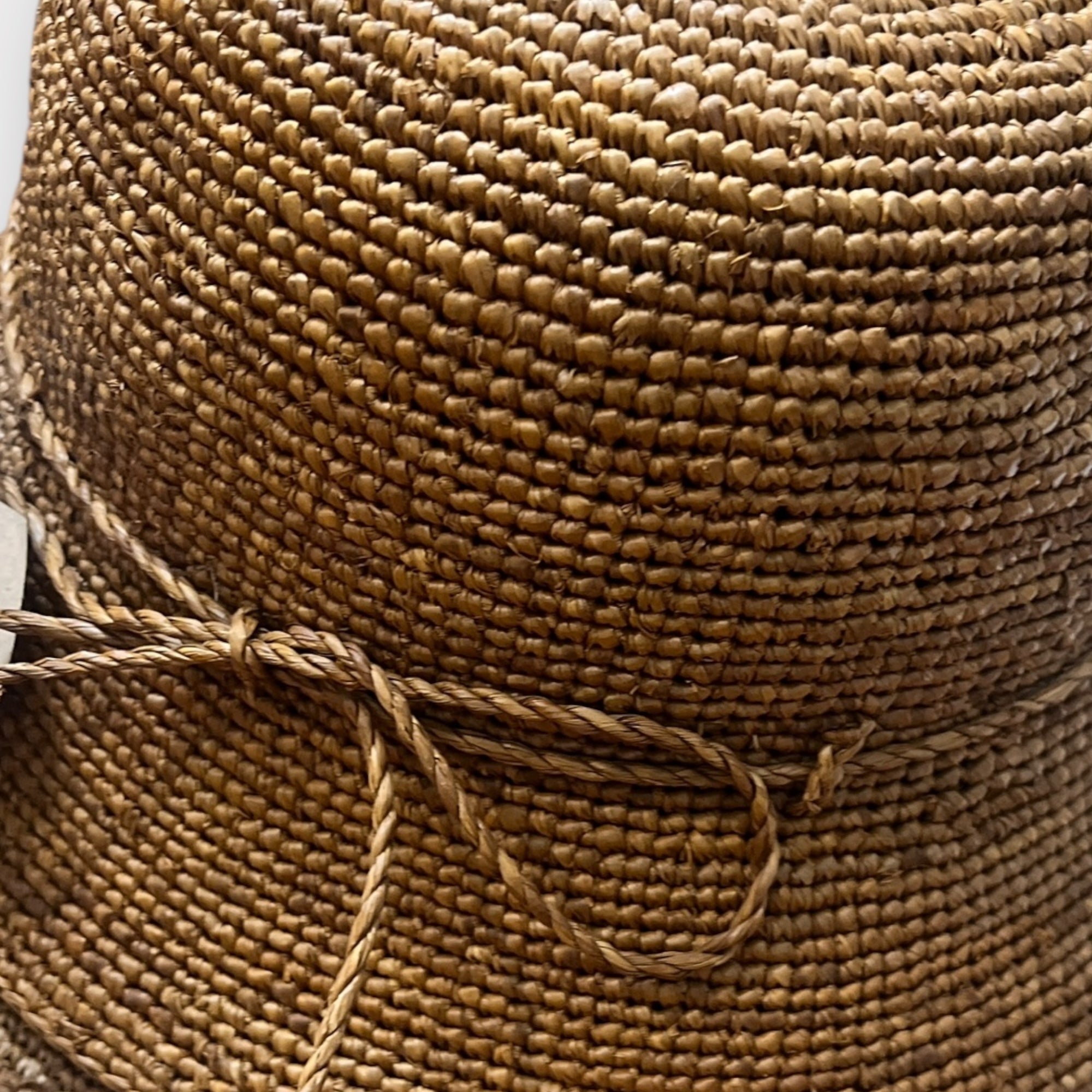 Cappello Cloche Donna In Paglia Intrecciata Crochet - Cappelleria Bacca