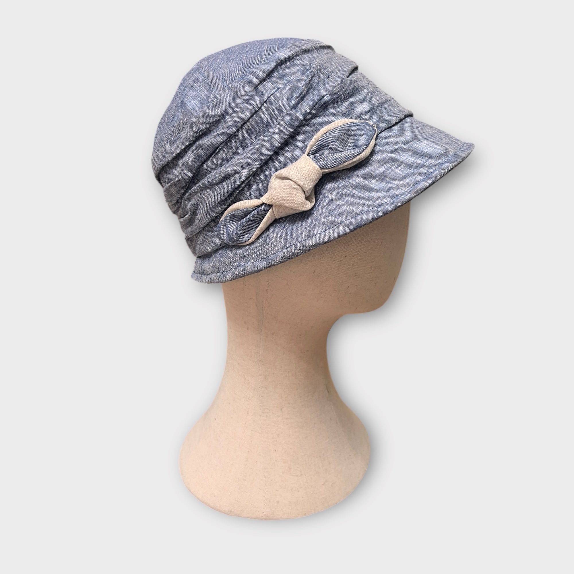 Cappello Cloche Da Donna In puro Lino - Cappelleria Bacca