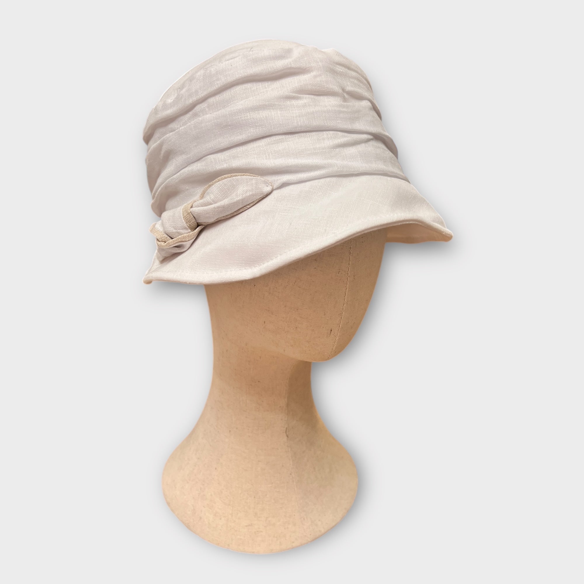 Cappello Cloche Da Donna In puro Lino - Cappelleria Bacca