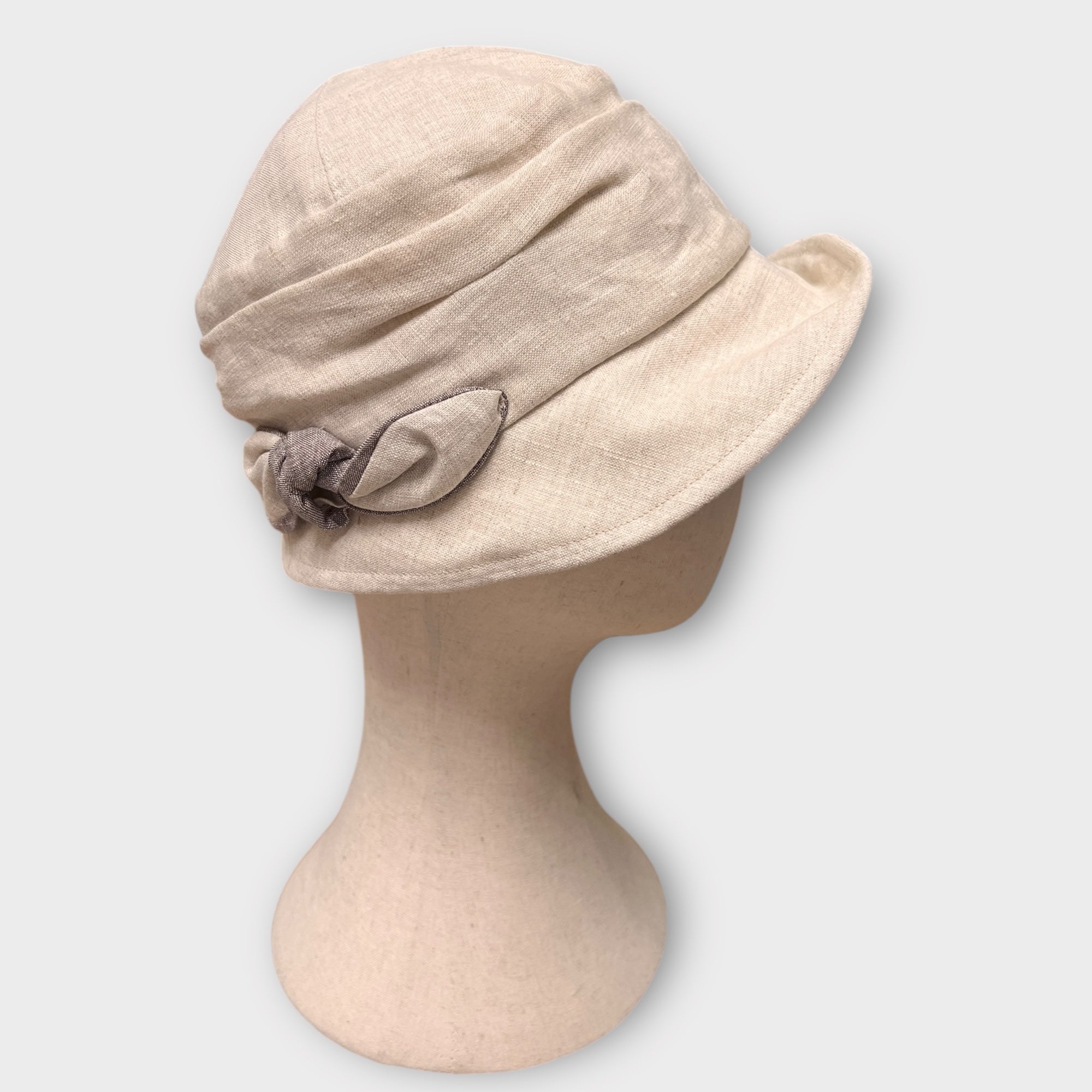 Cappello Cloche Da Donna In puro Lino - Cappelleria Bacca