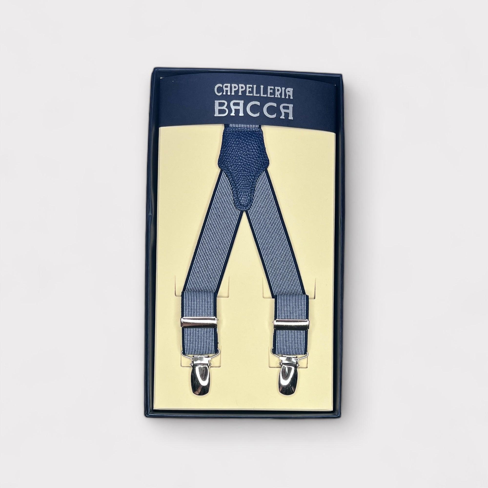 Bretelle Strette Elastiche Blu - Cappelleria Bacca
