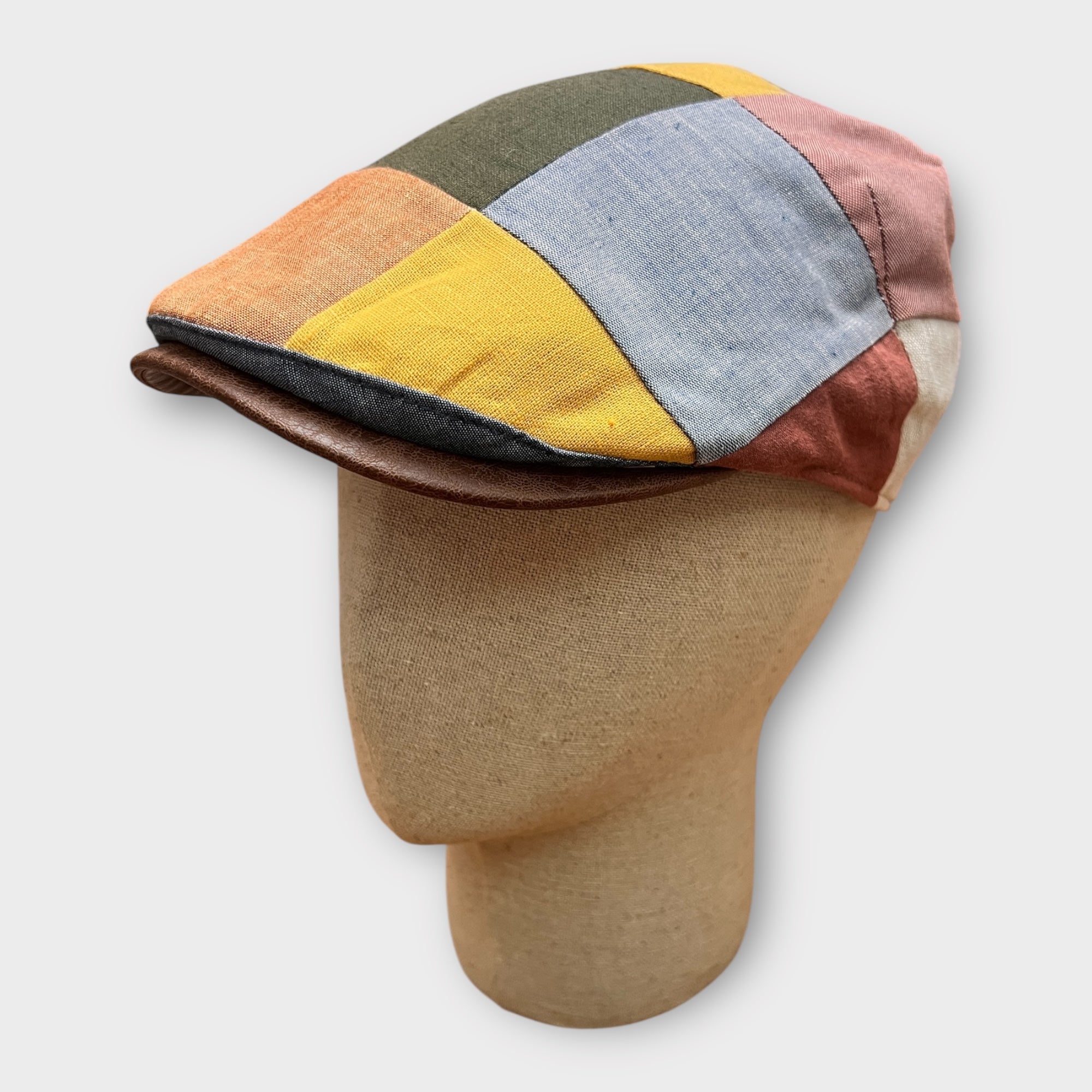 Coppola Estiva Patchwork In Lino - Cappelleria Bacca