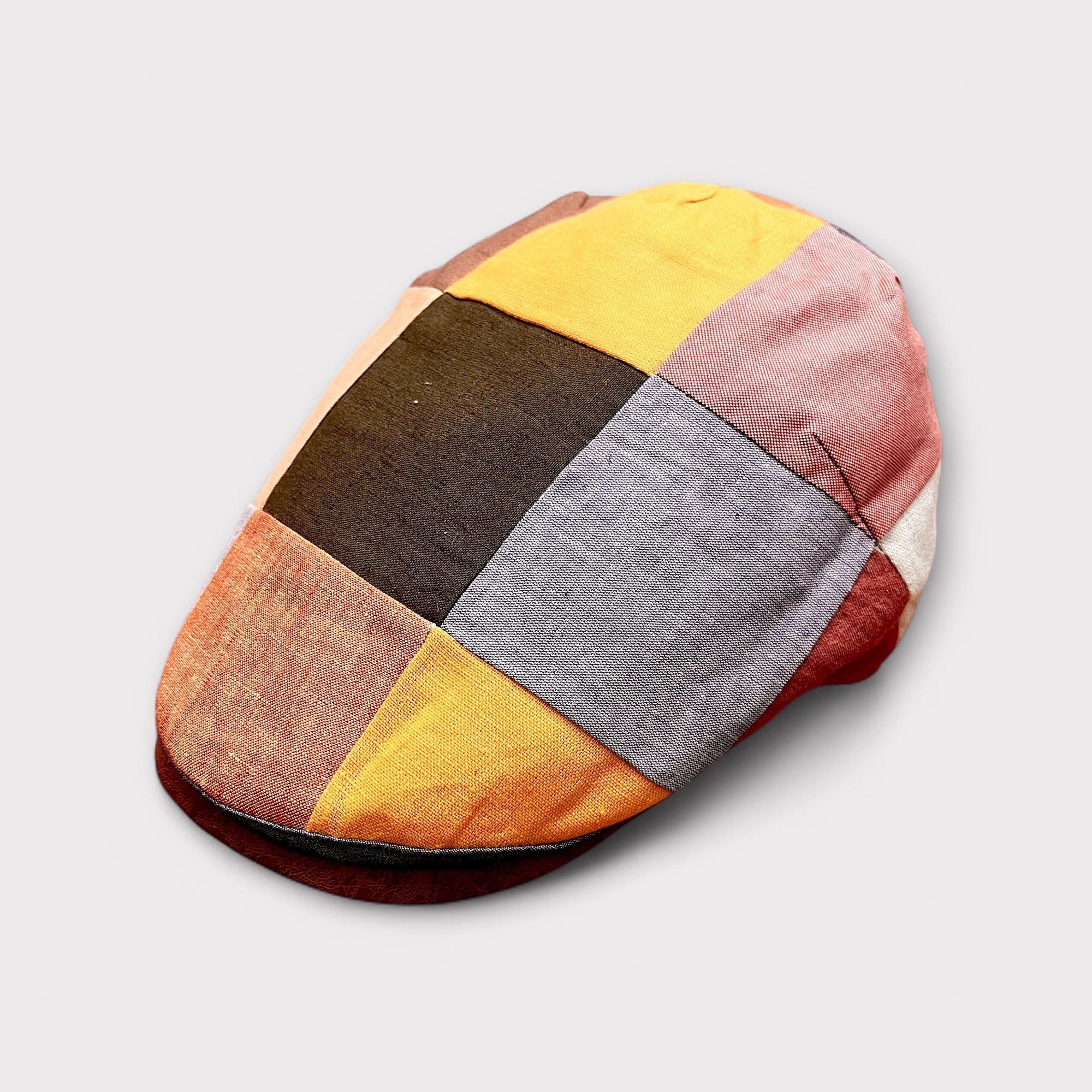 Coppola Estiva Patchwork In Lino - Cappelleria Bacca