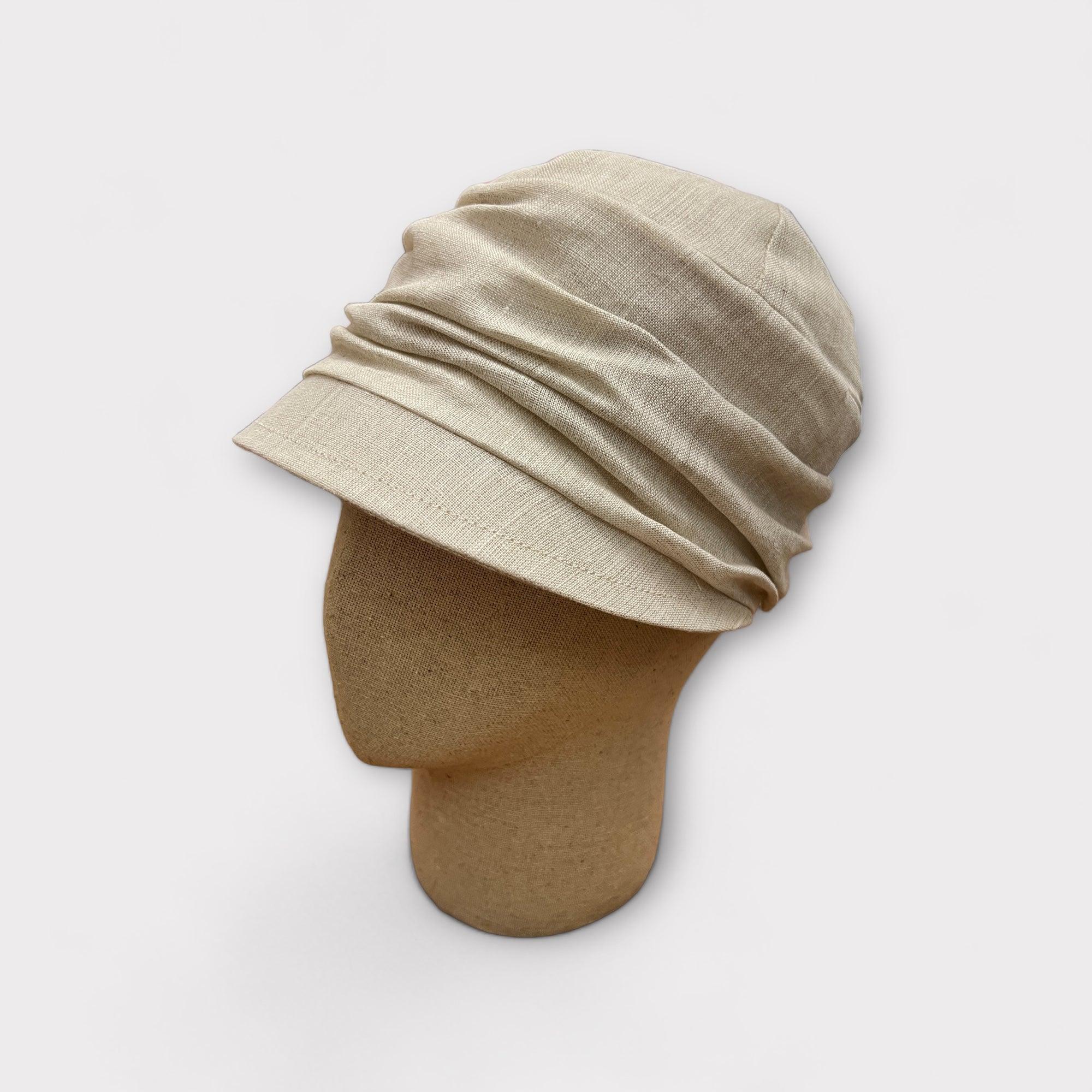 Cappello Estivo con Visiera Da Donna In Lino - Cappelleria Bacca