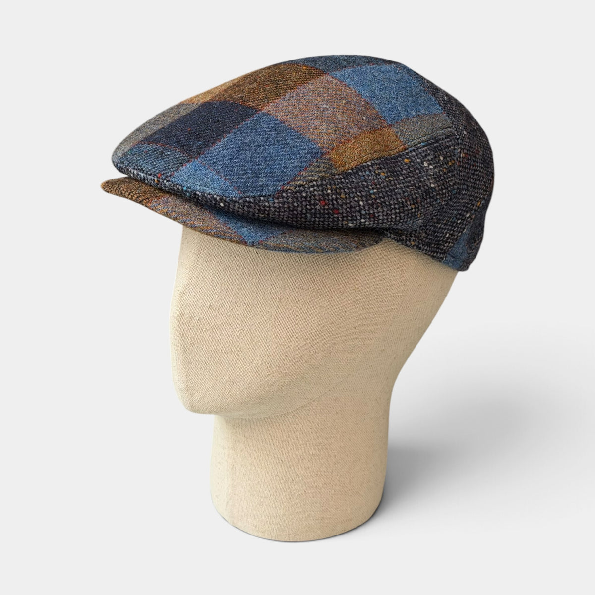 Coppola Invernale In Lana Motivo Patchwork Check - Cappelleria Bacca