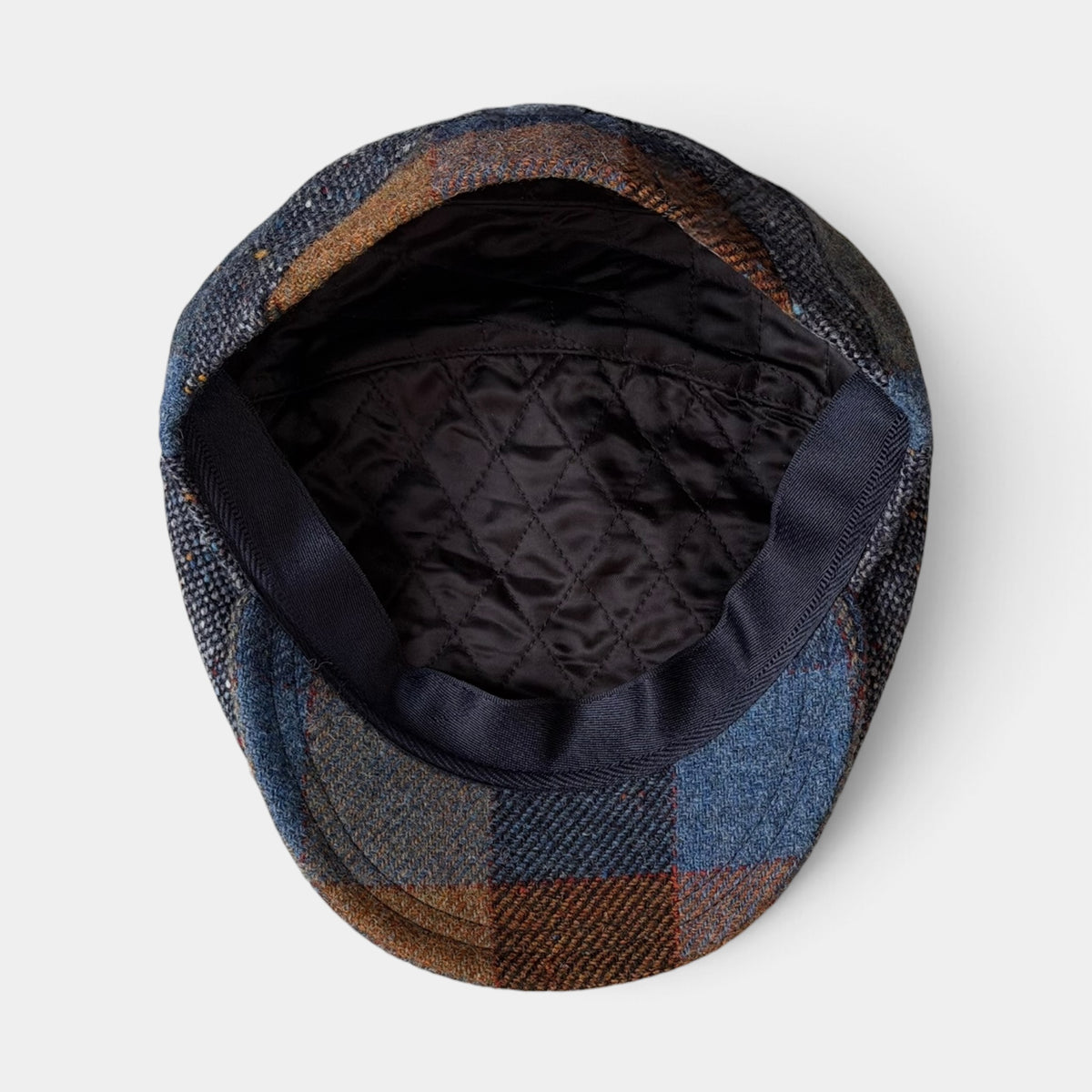 Coppola Invernale In Lana Motivo Patchwork Check - Cappelleria Bacca