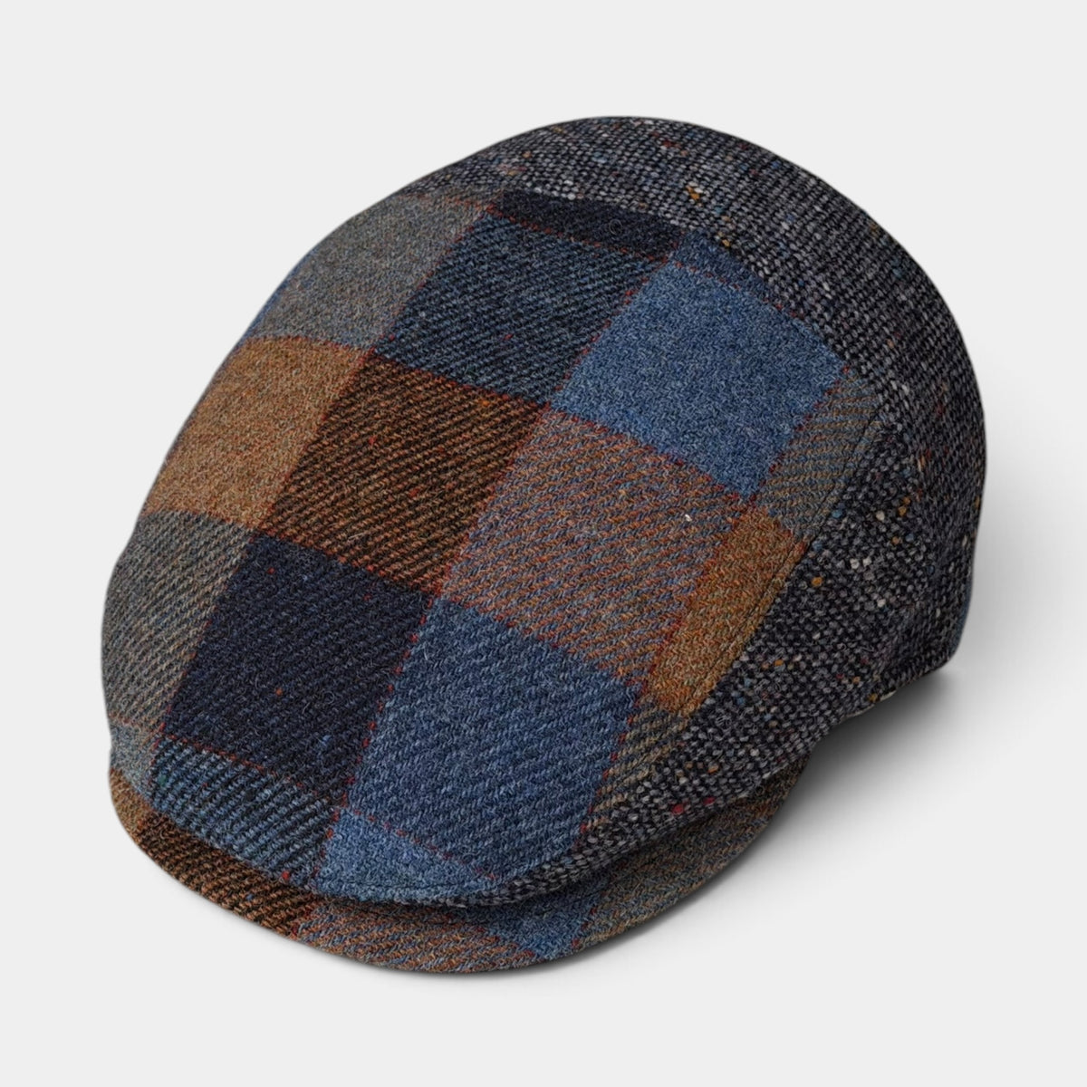 Coppola Invernale In Lana Motivo Patchwork Check - Cappelleria Bacca