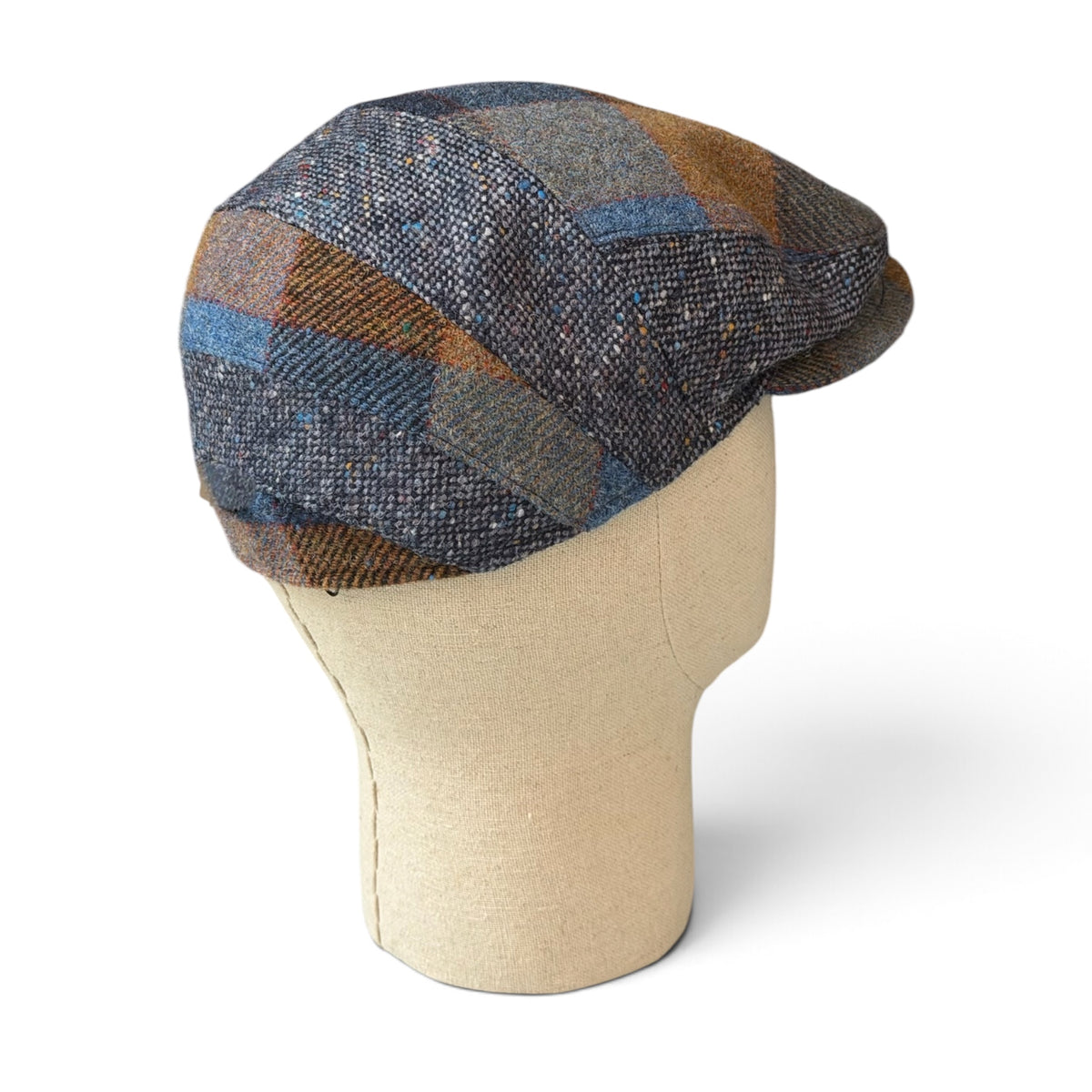 Coppola Invernale In Lana Motivo Patchwork Check - Cappelleria Bacca
