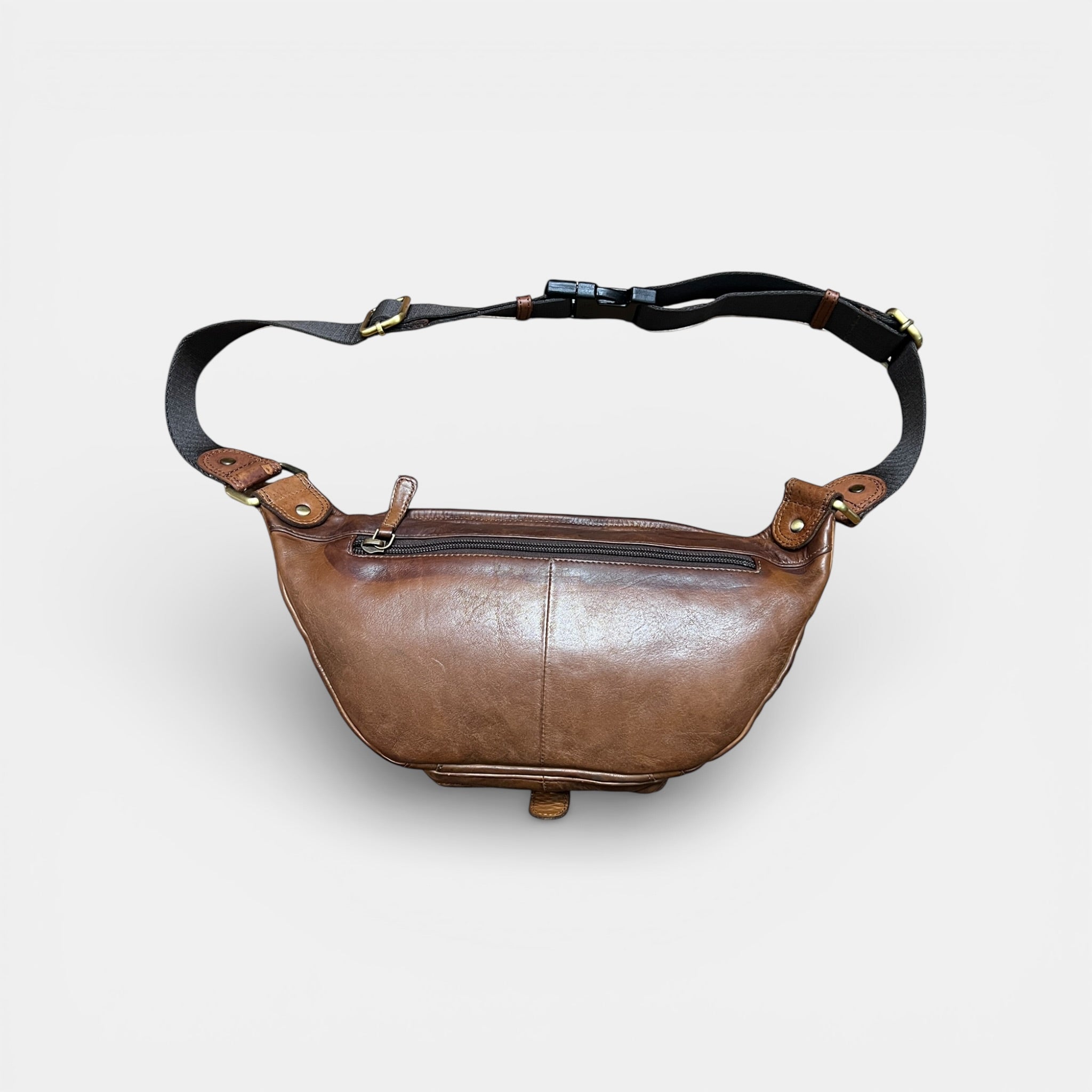 Marsupio in Pelle Cognac Avirex - Cappelleria Bacca