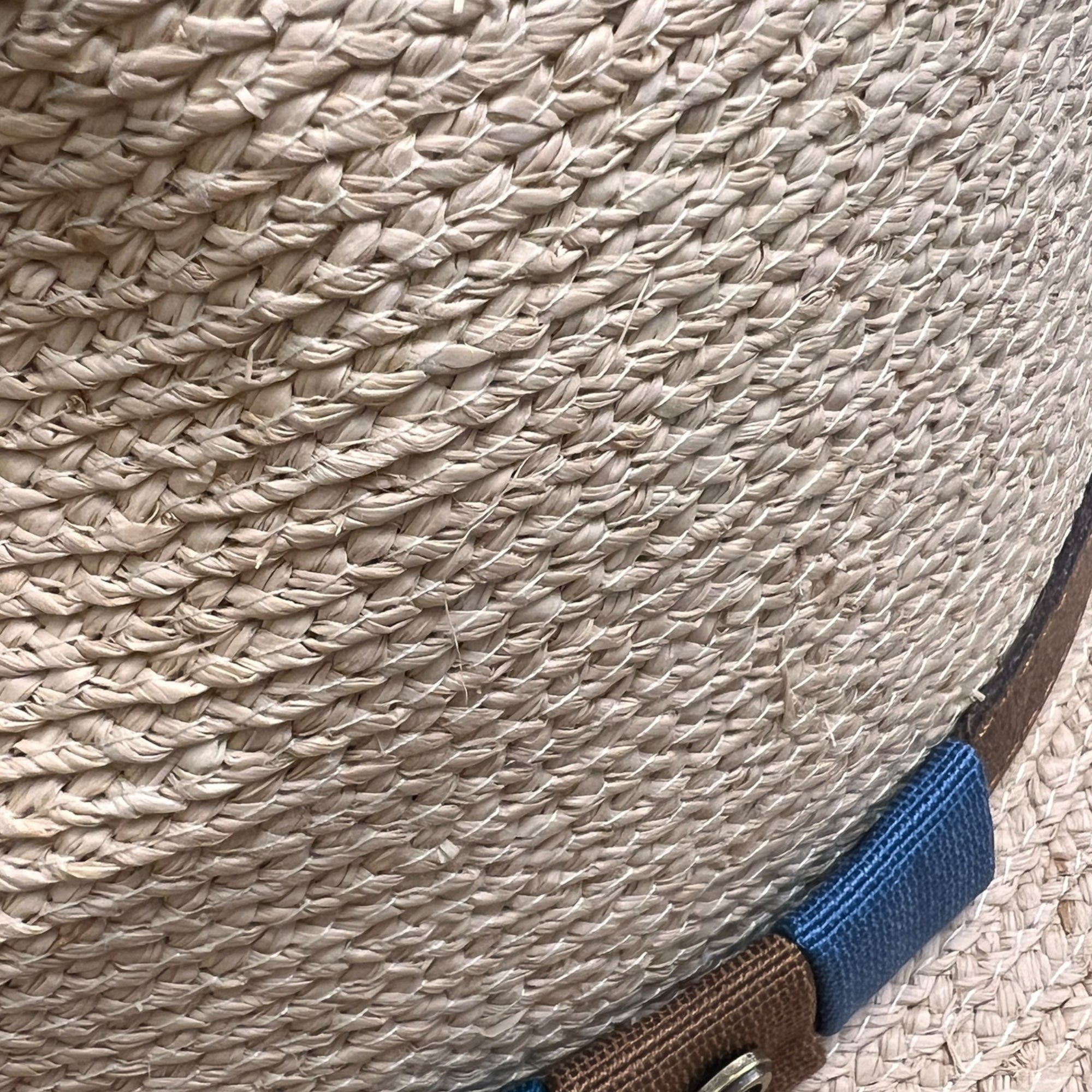 Fedora in Paglia Naturale con Nastro in Pelle Marrone - Cappelleria Bacca