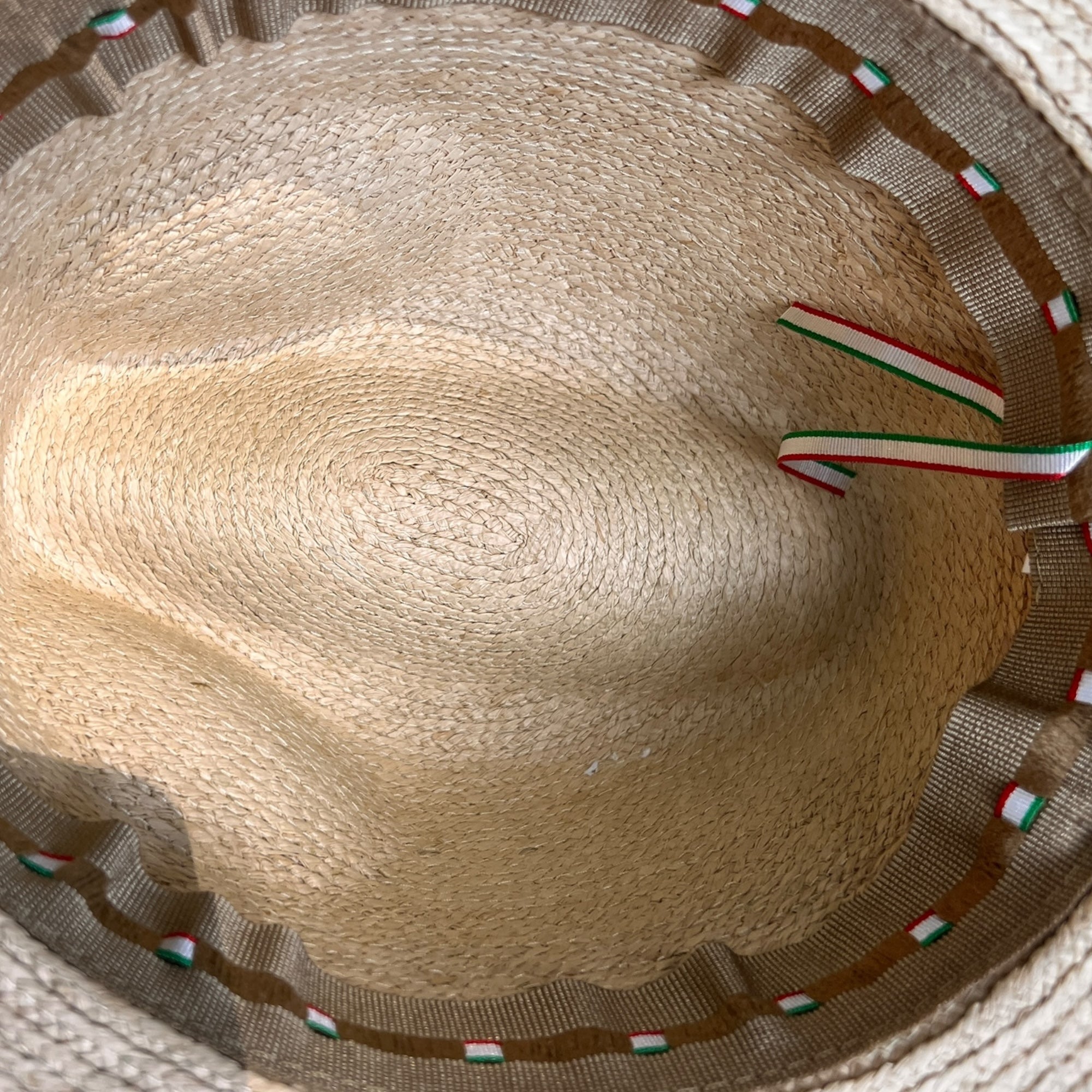 Fedora in Paglia Naturale con Nastro in Pelle Marrone - Cappelleria Bacca