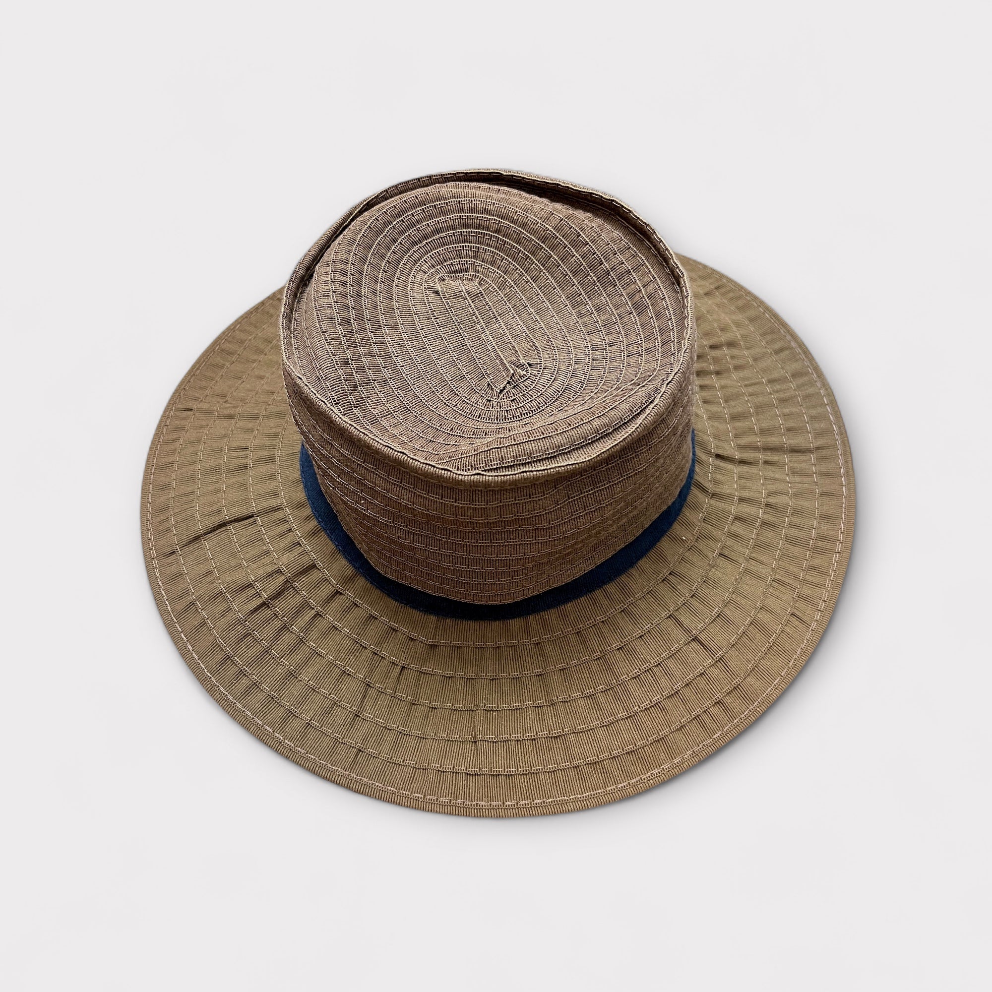 Cappello Estivo Grevi In Tessuto e Nastro Sottogola