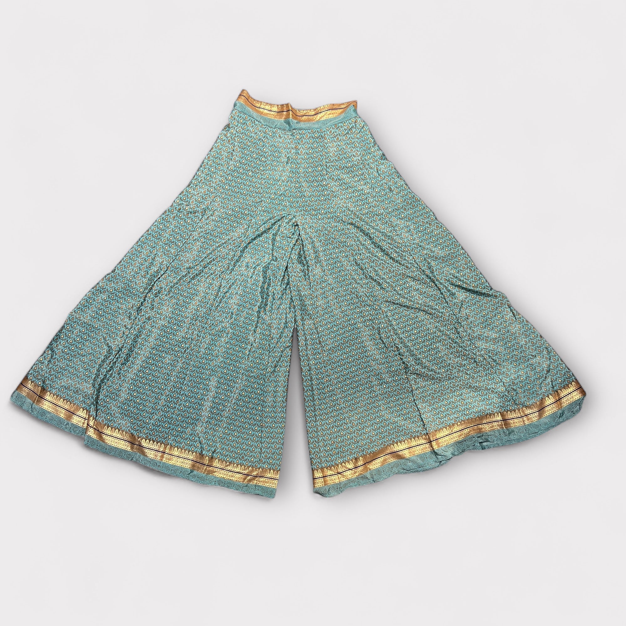 Pantalone Ampio In Tessuto Misto Seta - Cappelleria Bacca
