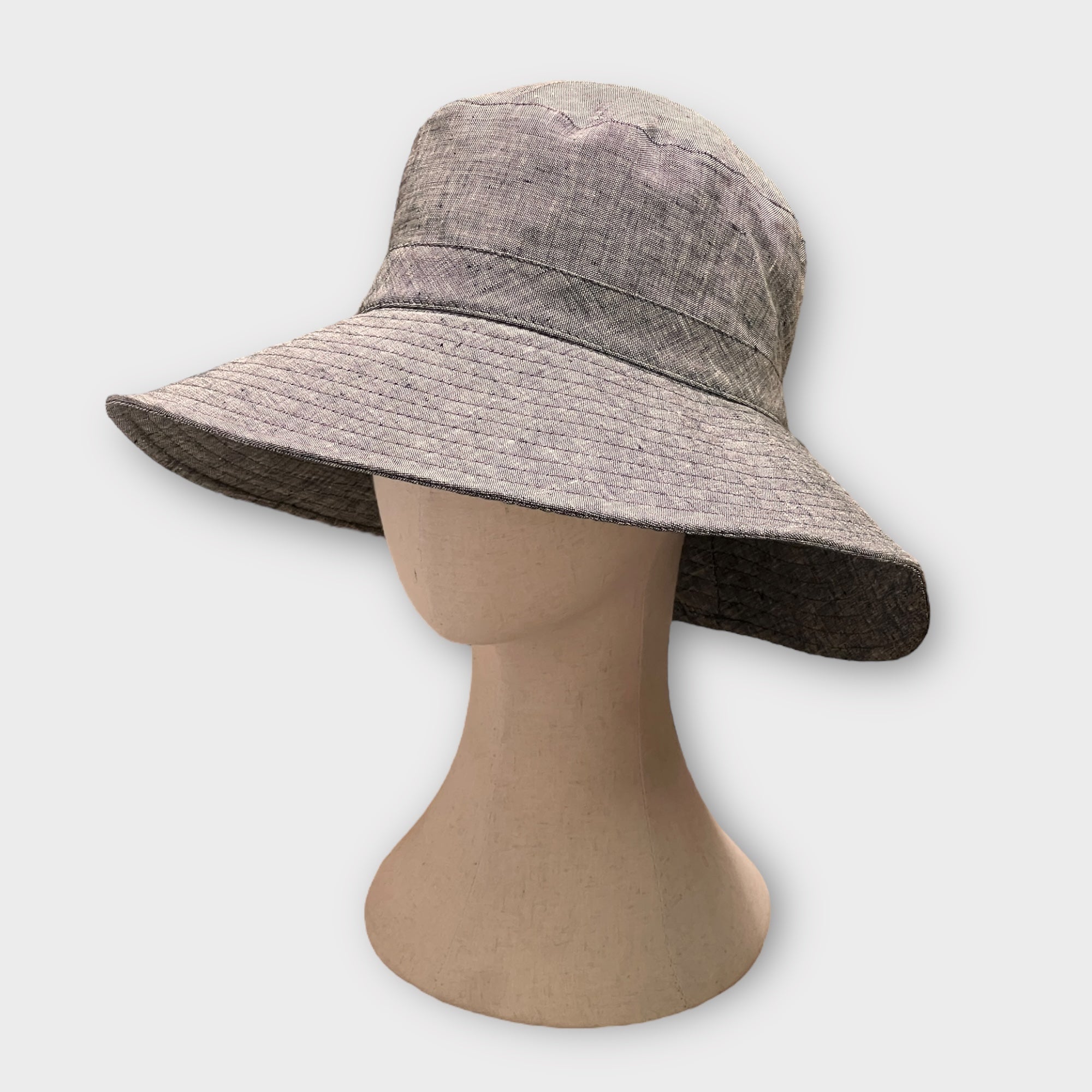 Cappello Donna Estivo in Lino Ala larga Audrey - Cappelleria Bacca