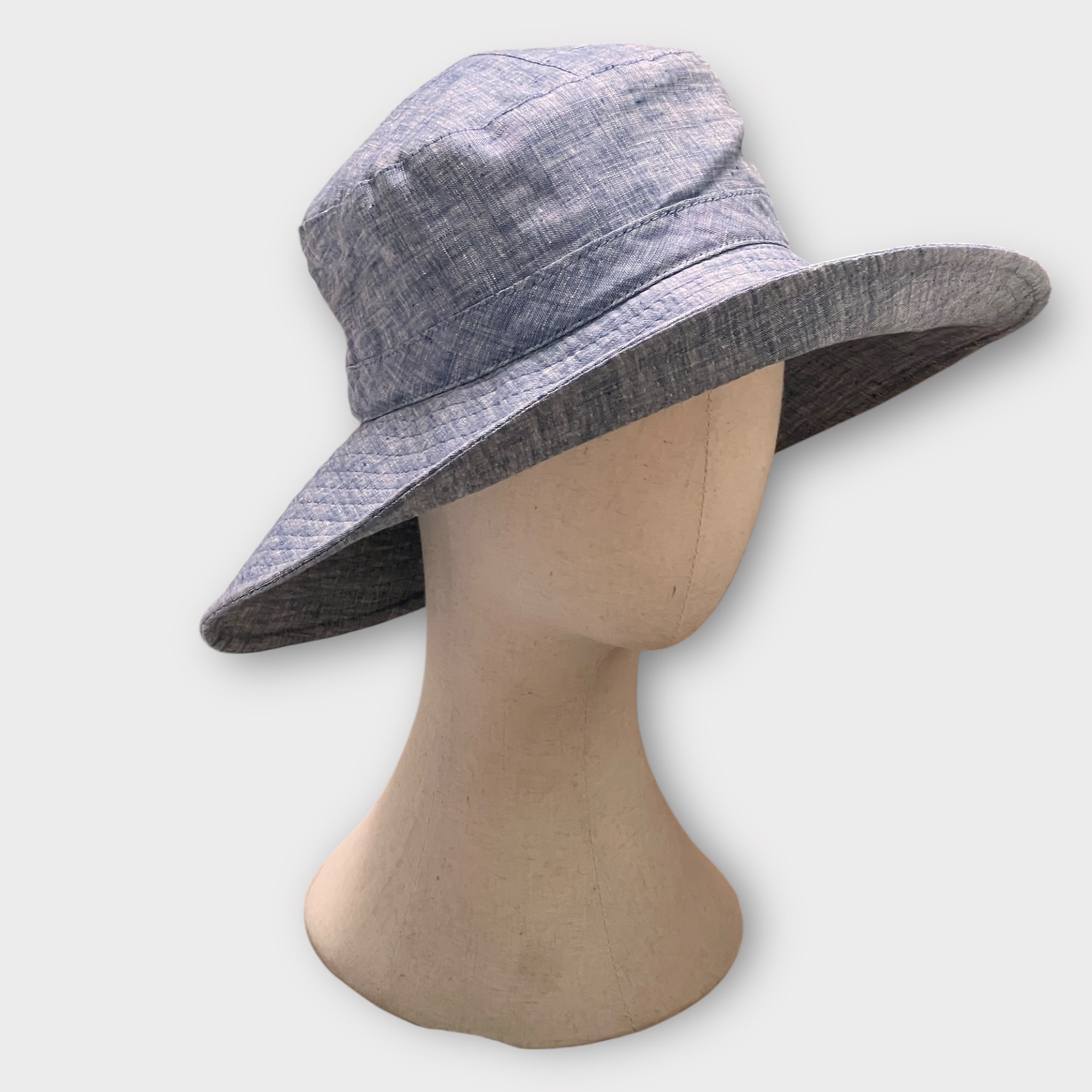 Cappello Donna Estivo in Lino Ala larga Audrey - Cappelleria Bacca