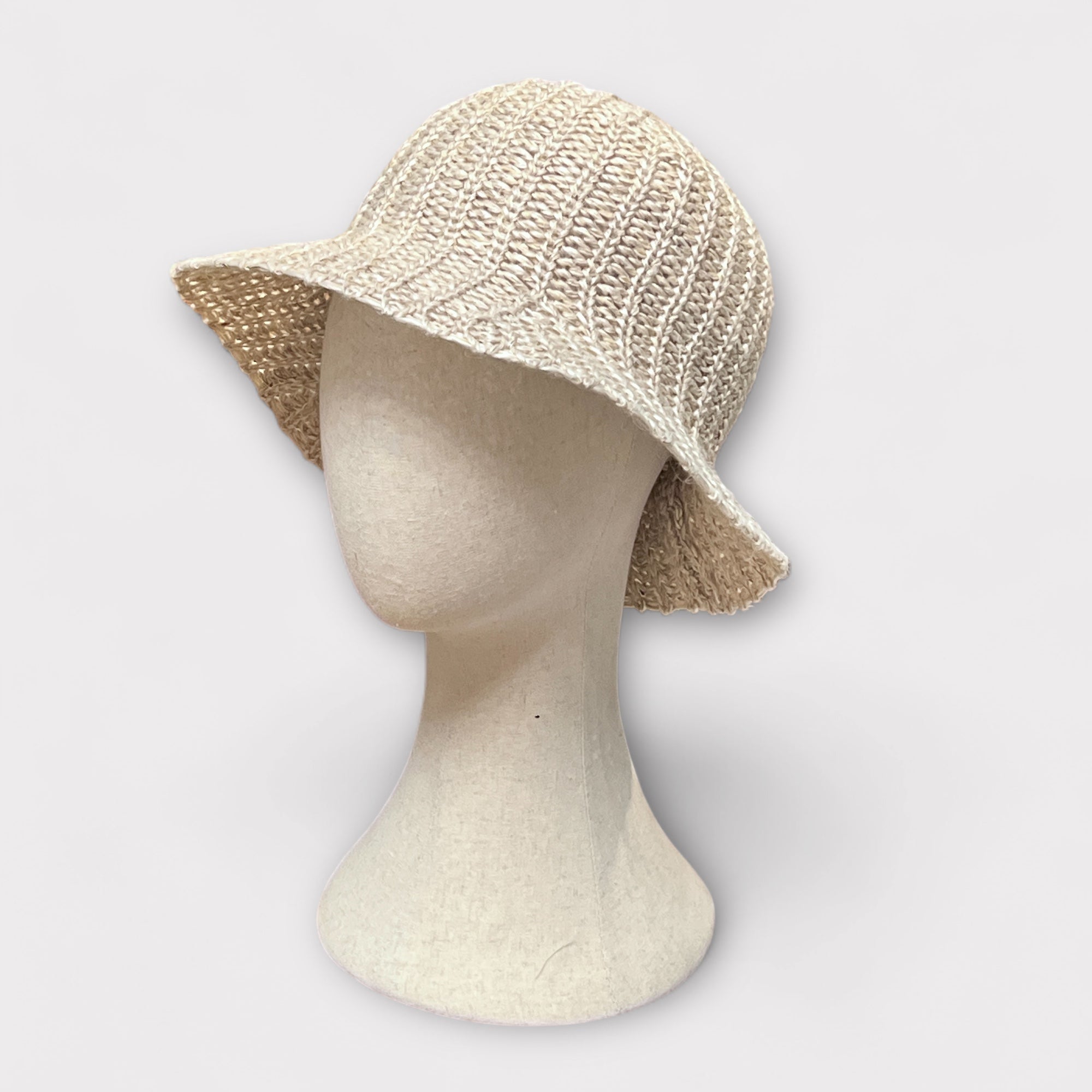 Cloche In Lino Tricot Artigianale Mature Ha - Cappelleria Bacca
