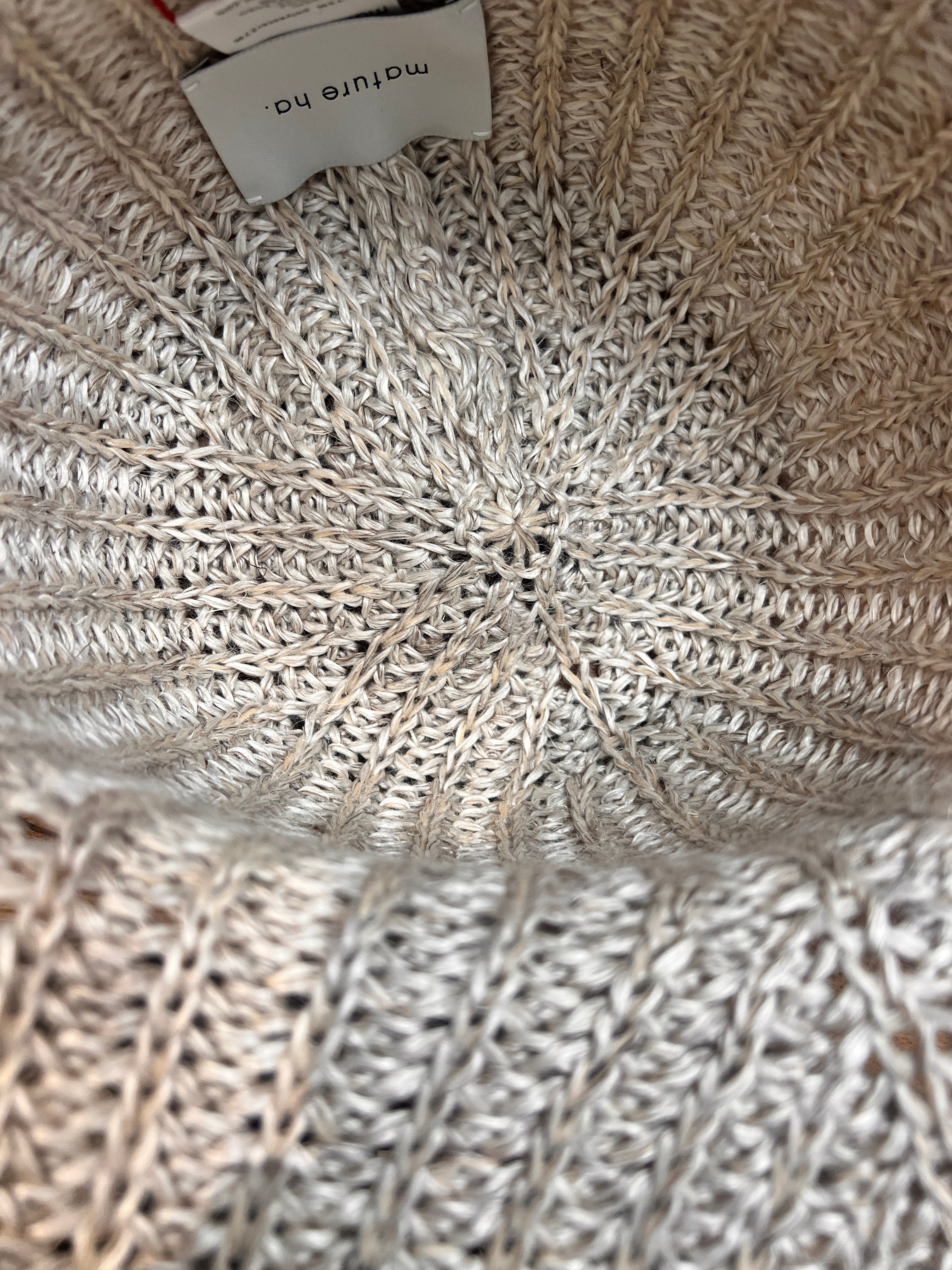 Cloche In Lino Tricot Artigianale Mature Ha - Cappelleria Bacca