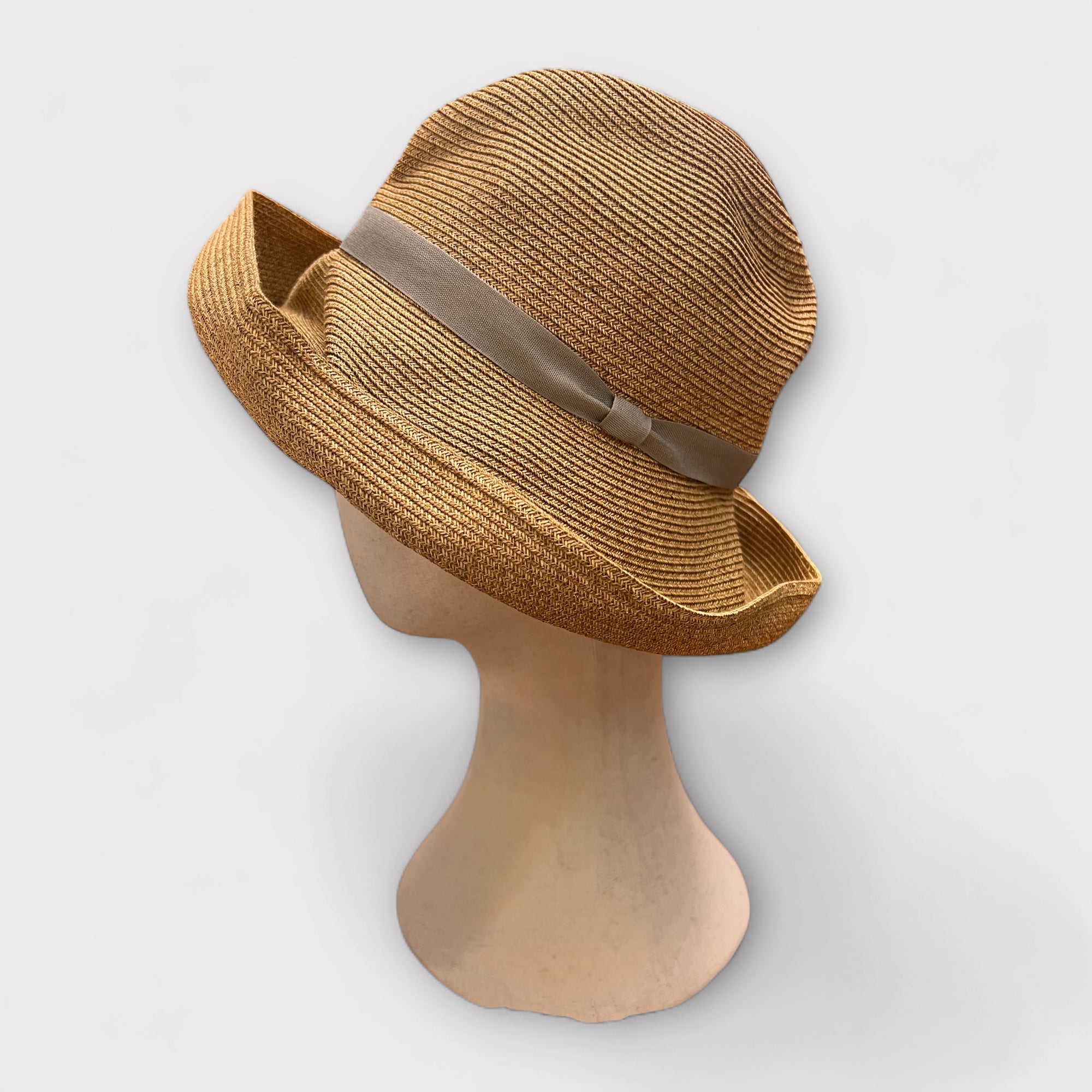 Cappello Donna in Paglia Mature Ha Boxed Hat - Raffinato e Pieghevole - Cappelleria Bacca