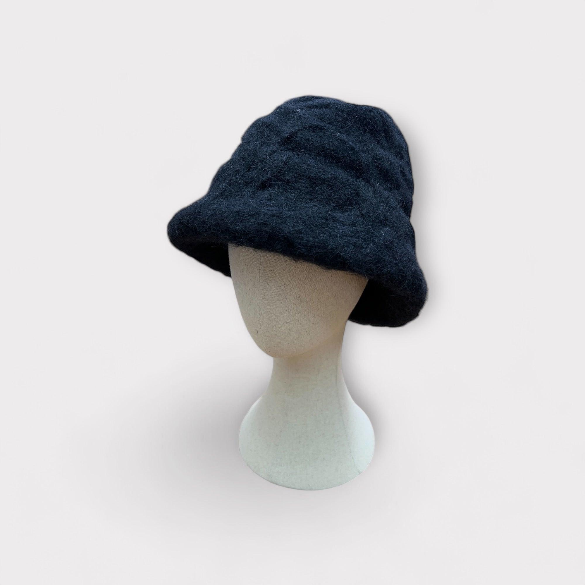 Cappello Cloche Donna Chuncky Pelosetto Nero CA4LA - Cappelleria Bacca