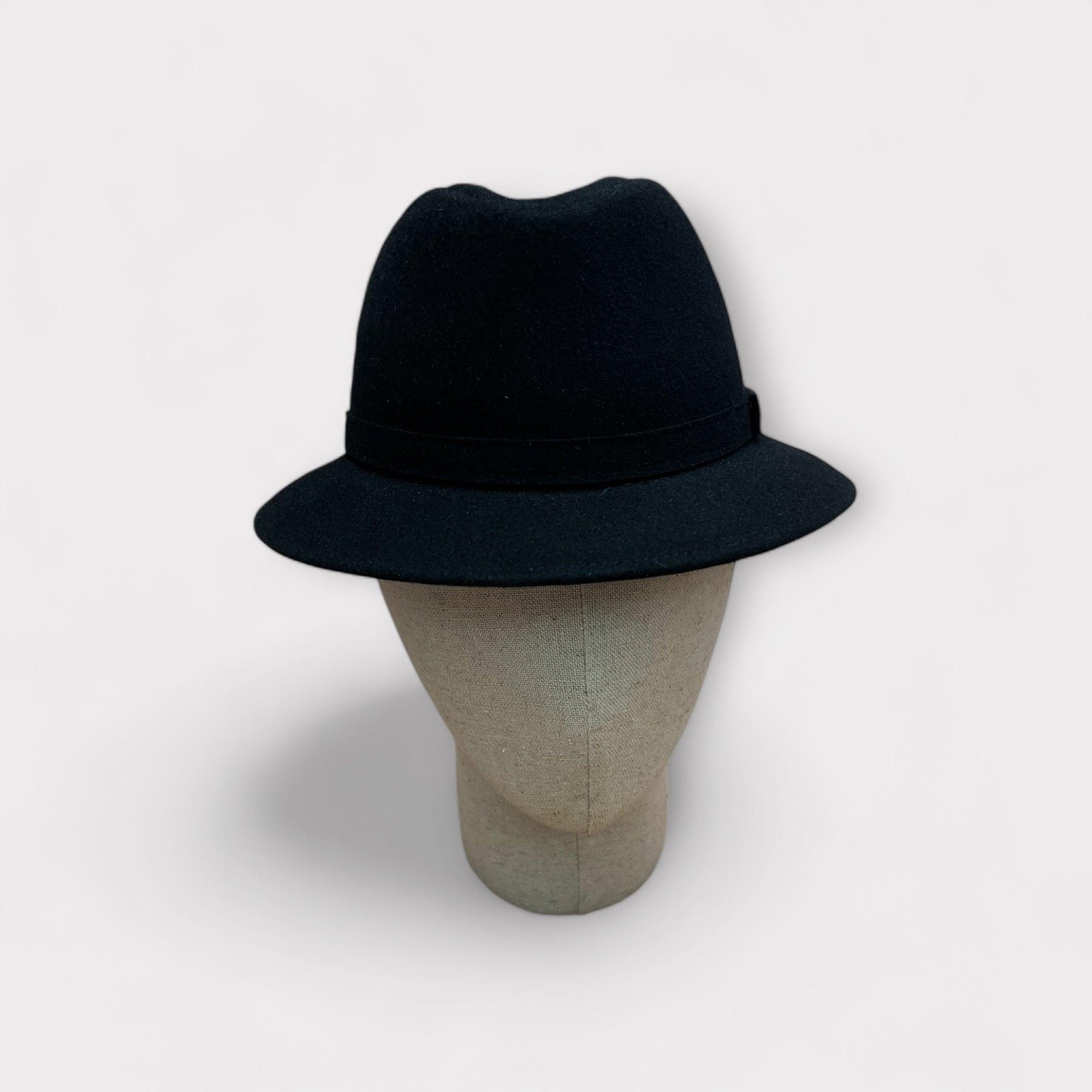 Cappello Borsalino Nero Pocket In Feltro Arrotolabile Traveller Alessandria - Cappelleria Bacca