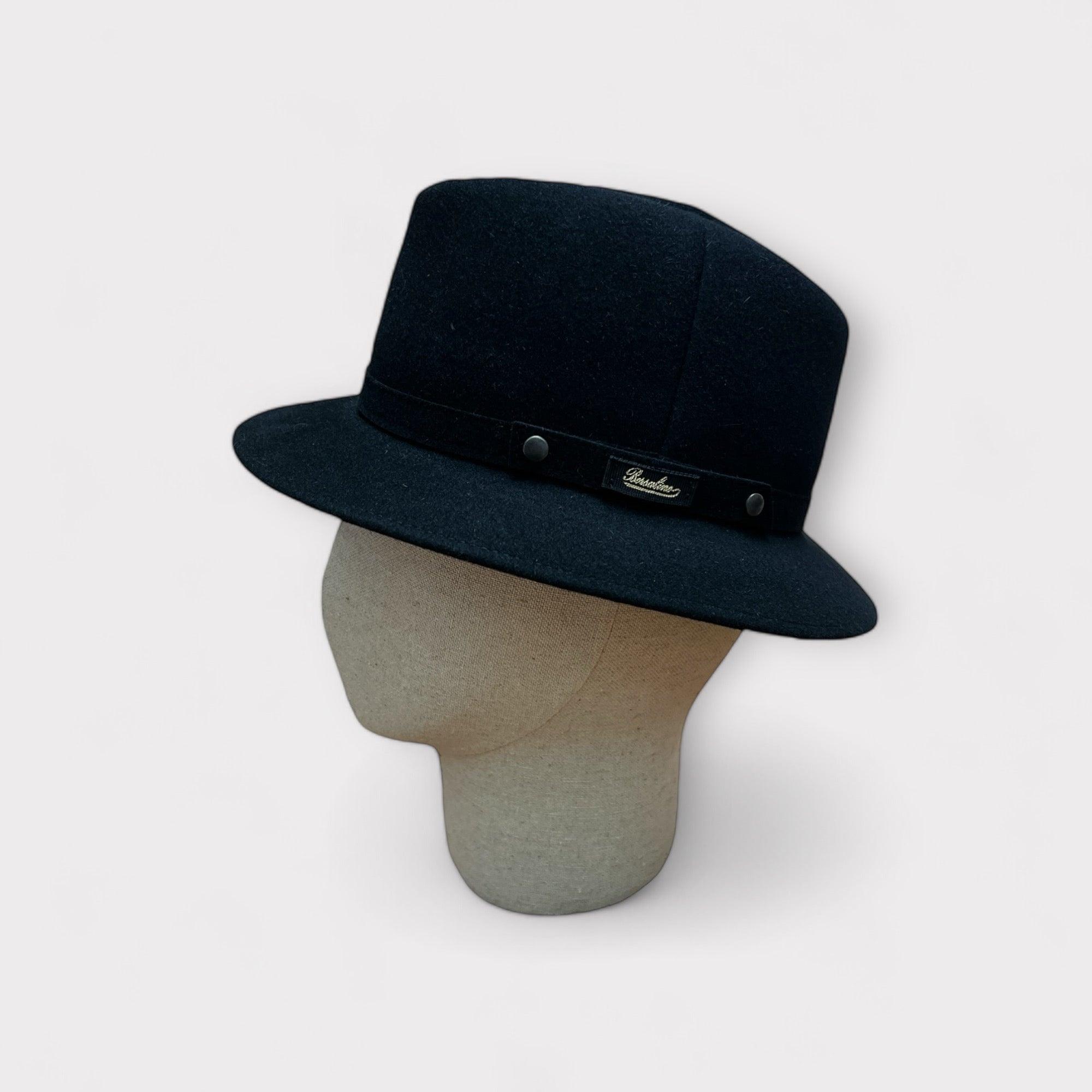 Cappello Borsalino Nero Pocket In Feltro Arrotolabile Traveller Alessandria - Cappelleria Bacca