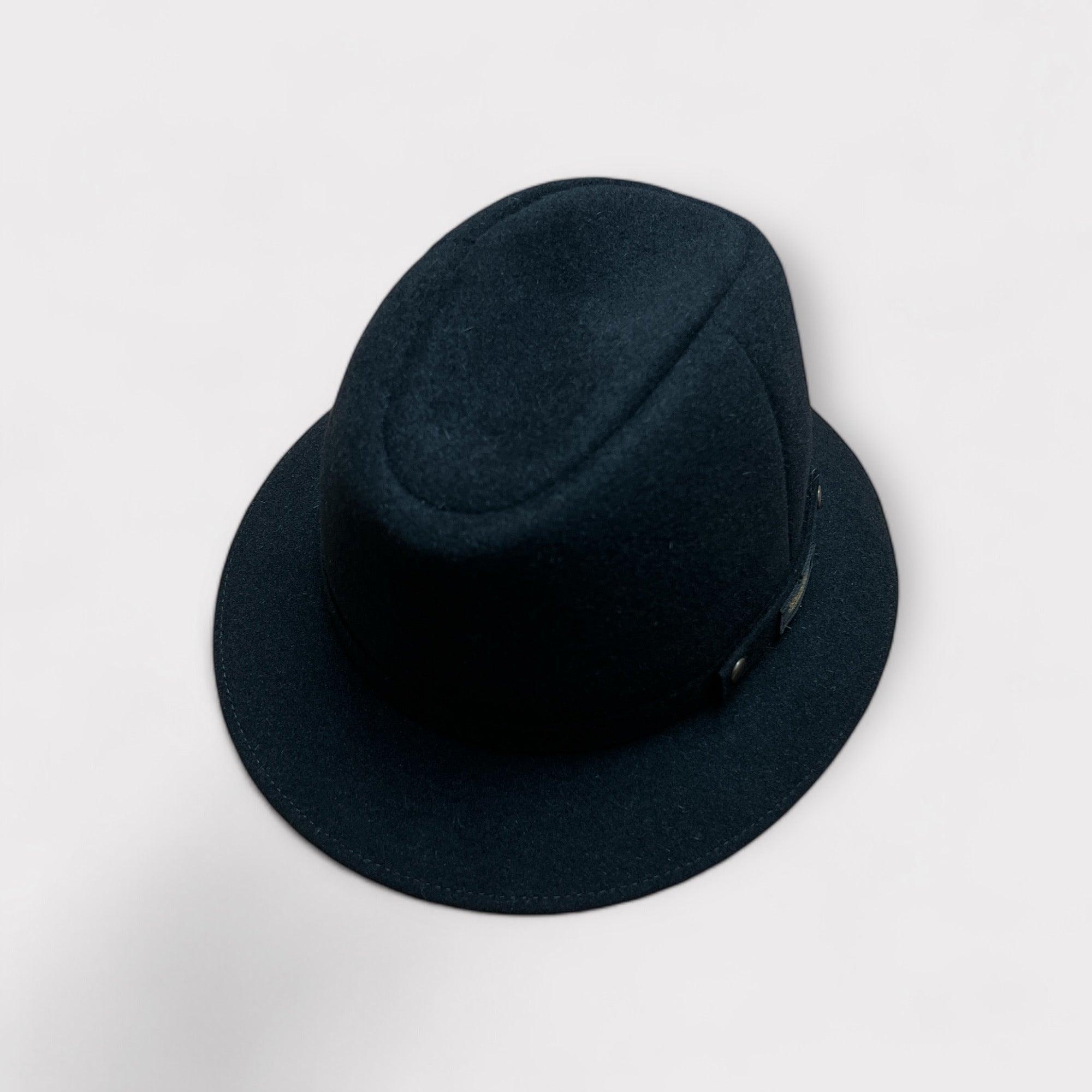 Cappello Borsalino Nero Pocket In Feltro Arrotolabile Traveller Alessandria - Cappelleria Bacca