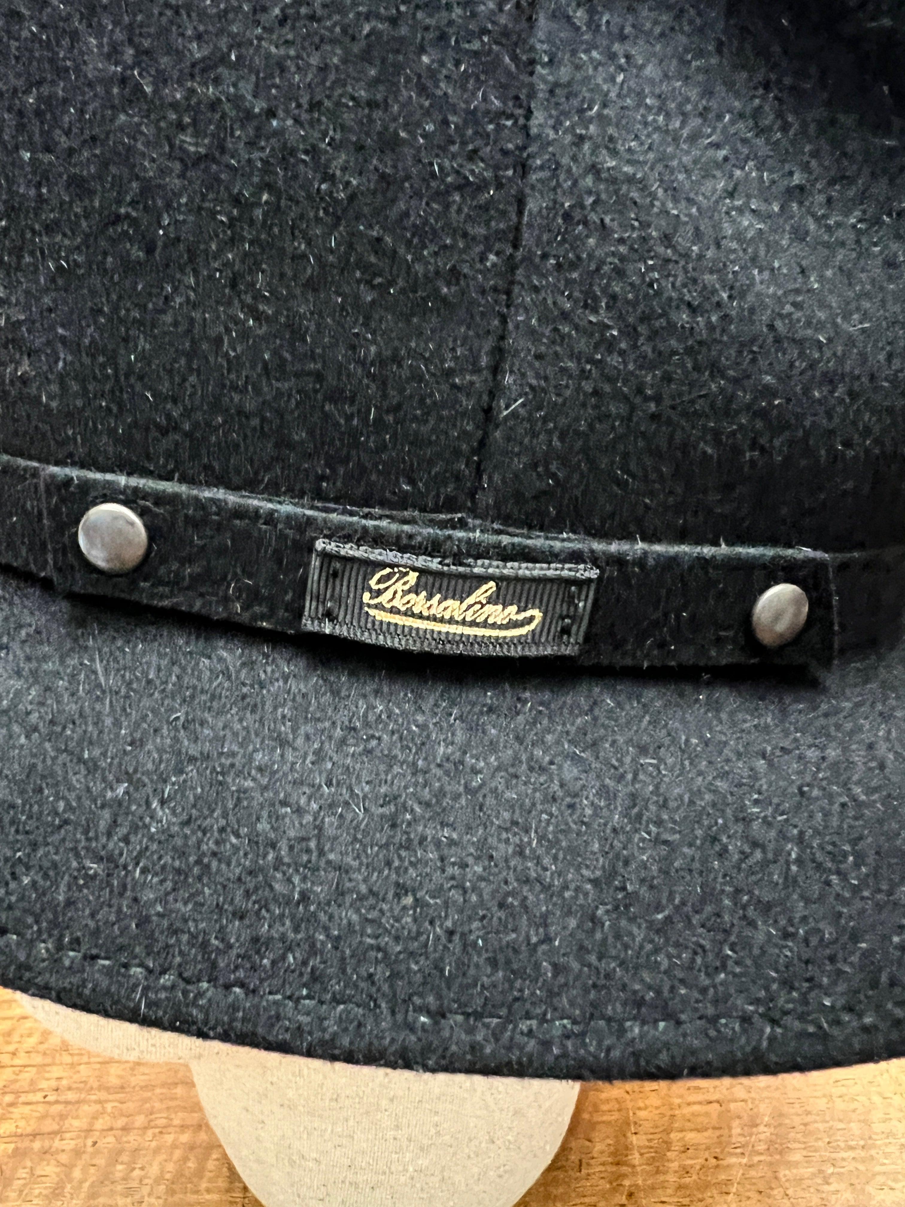 Cappello Borsalino Nero Pocket In Feltro Arrotolabile Traveller Alessandria - Cappelleria Bacca