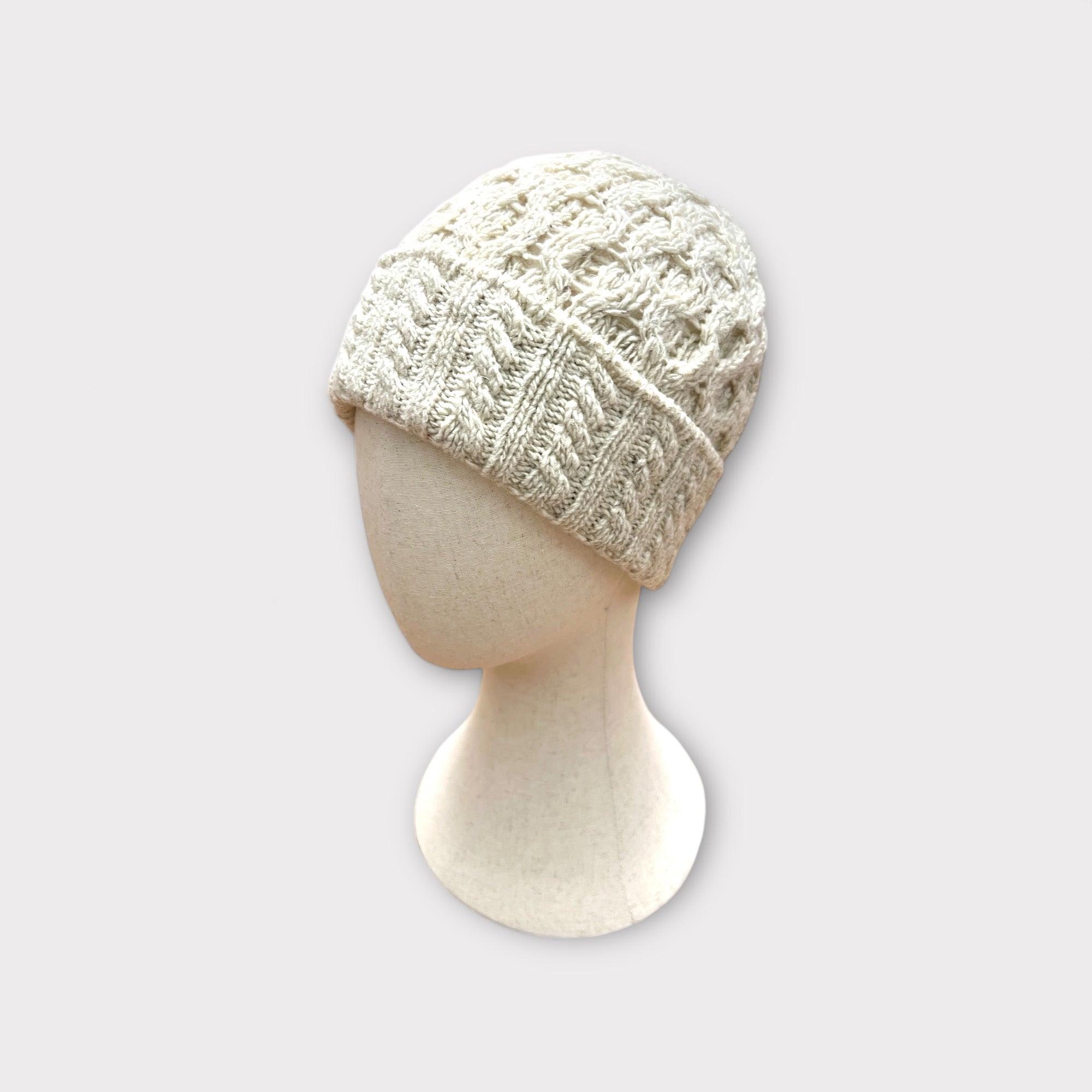 Ireland's Eye Honeycomb Kaschmirwolle Unisex Beanie Mütze