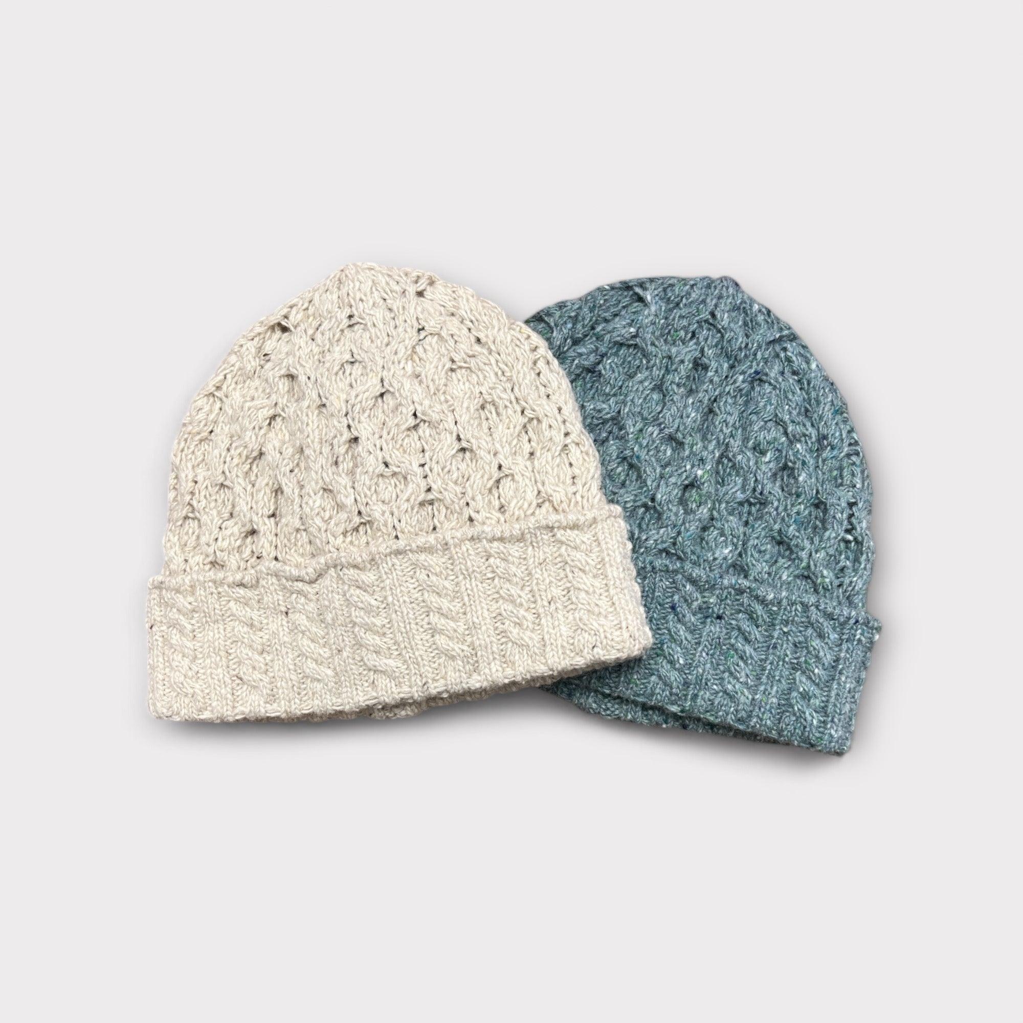 Ireland's Eye Honeycomb Kaschmirwolle Unisex Beanie Mütze