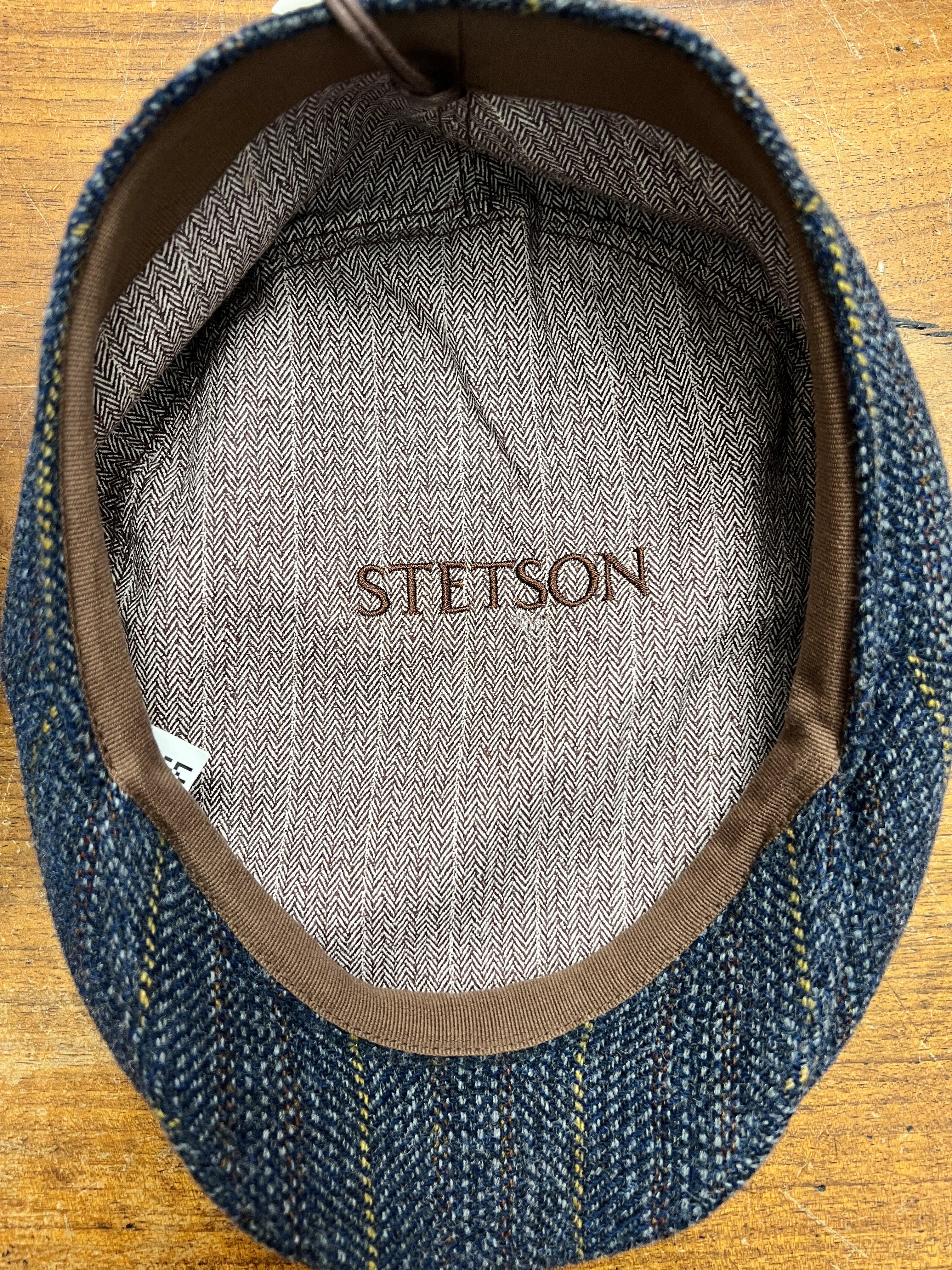 Coppola Invernale Stetson Blu In Pura Lana Vergine - Cappelleria Bacca