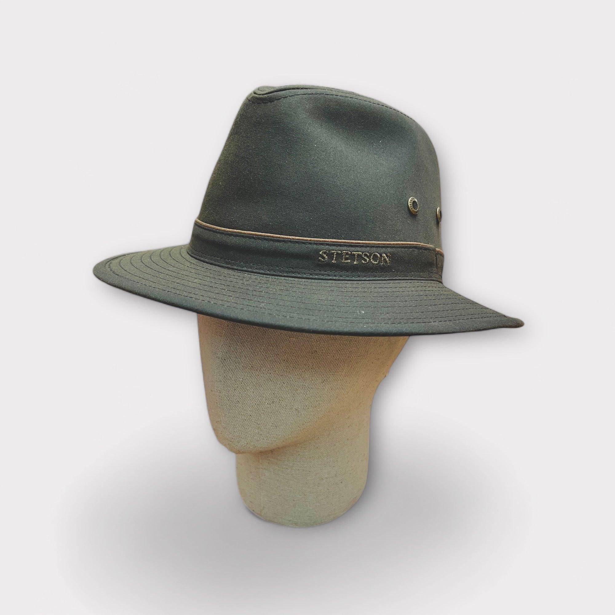 Cappello Stetson Traveller Impermeabile Waxed Cotton - Cappelleria Bacca