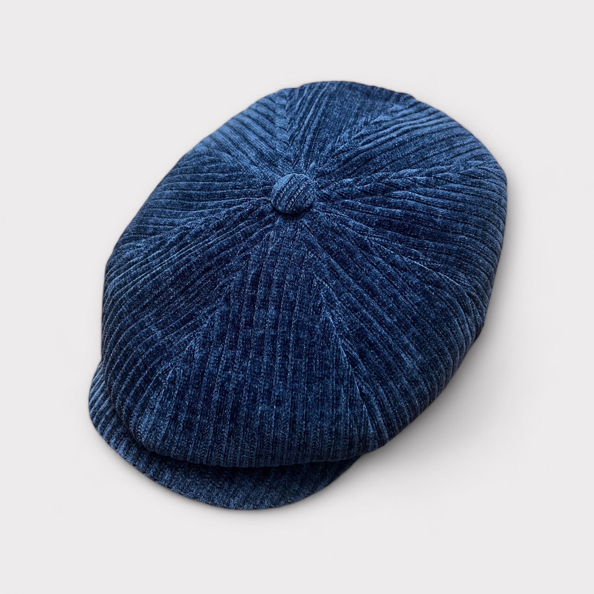 Coppola Irlandese Hatteras Stetson in Velluto Blu - Cappelleria Bacca