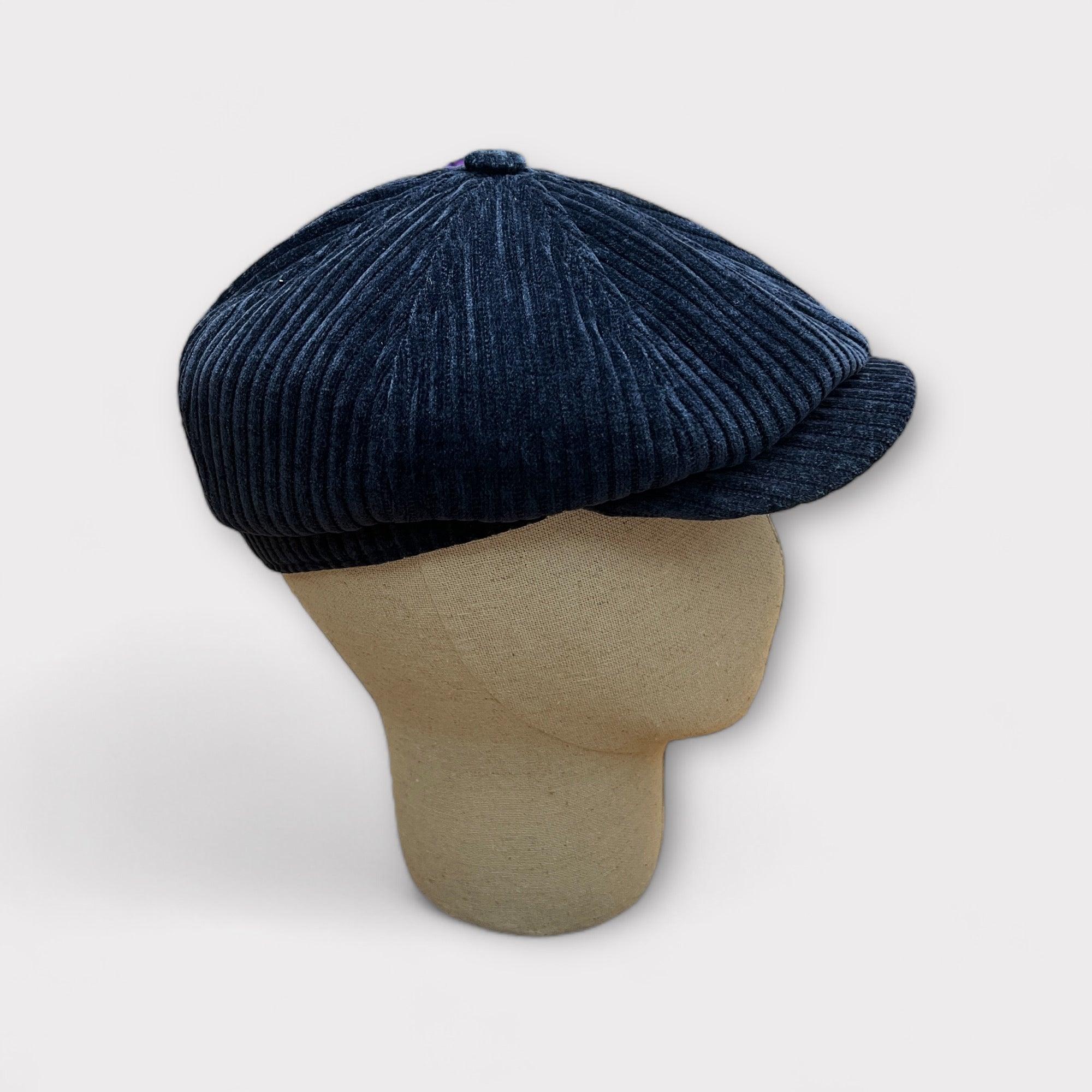 Coppola Irlandese Hatteras Stetson in Velluto Blu - Cappelleria Bacca