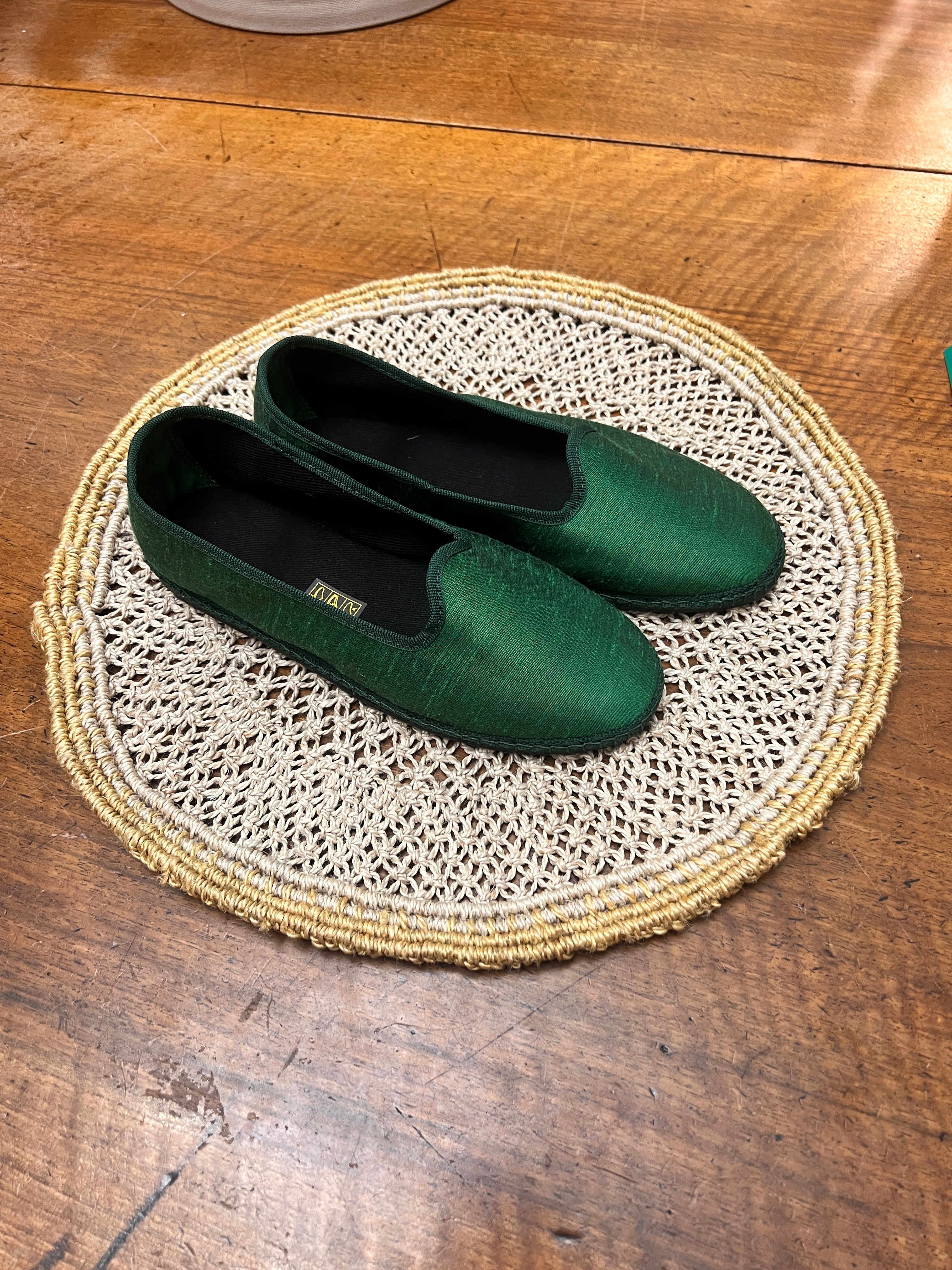 Friulane Scarpe Originali Shantung Verde - Cappelleria Bacca