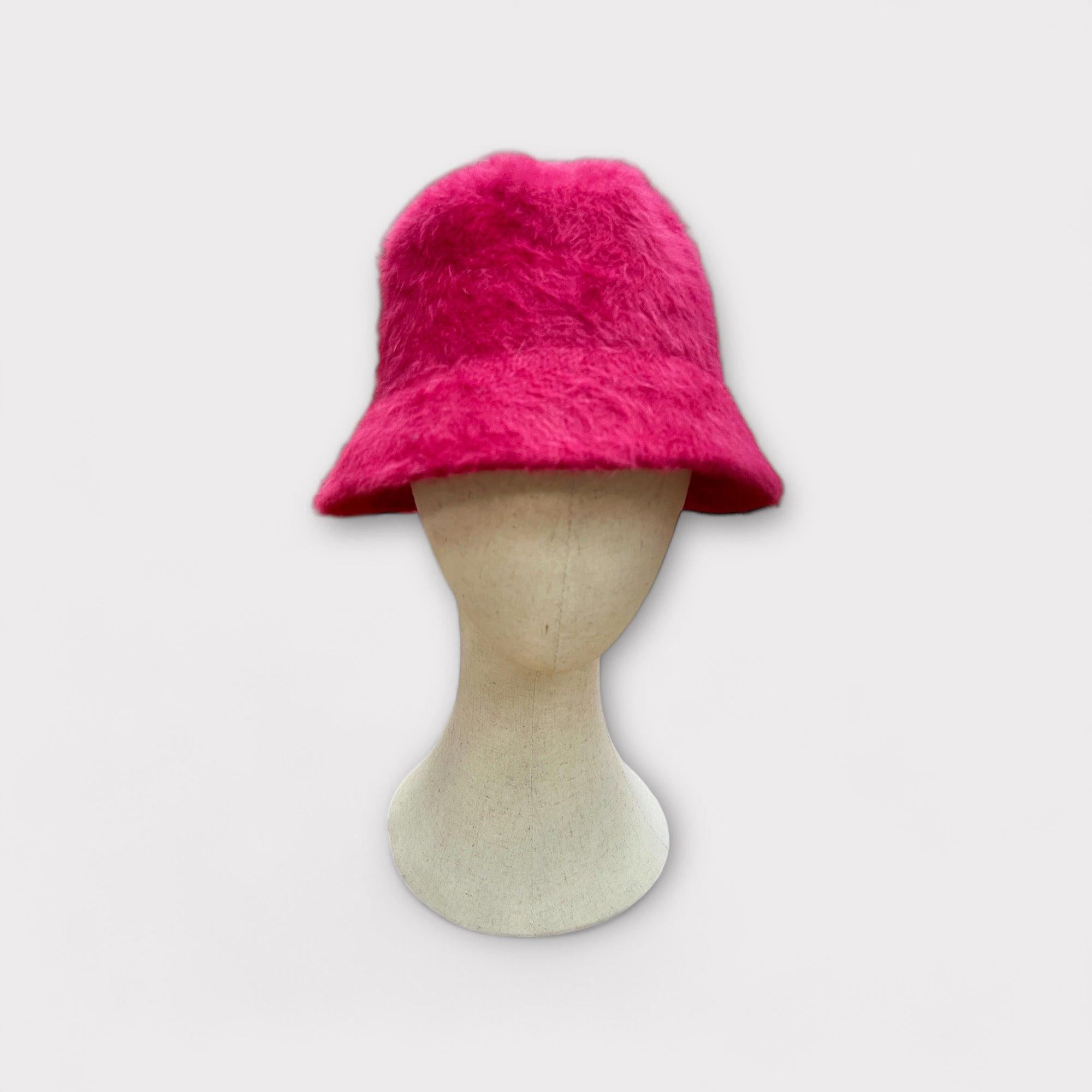 Cloche donna Bucket in angora fuxia - Cappelleria Bacca